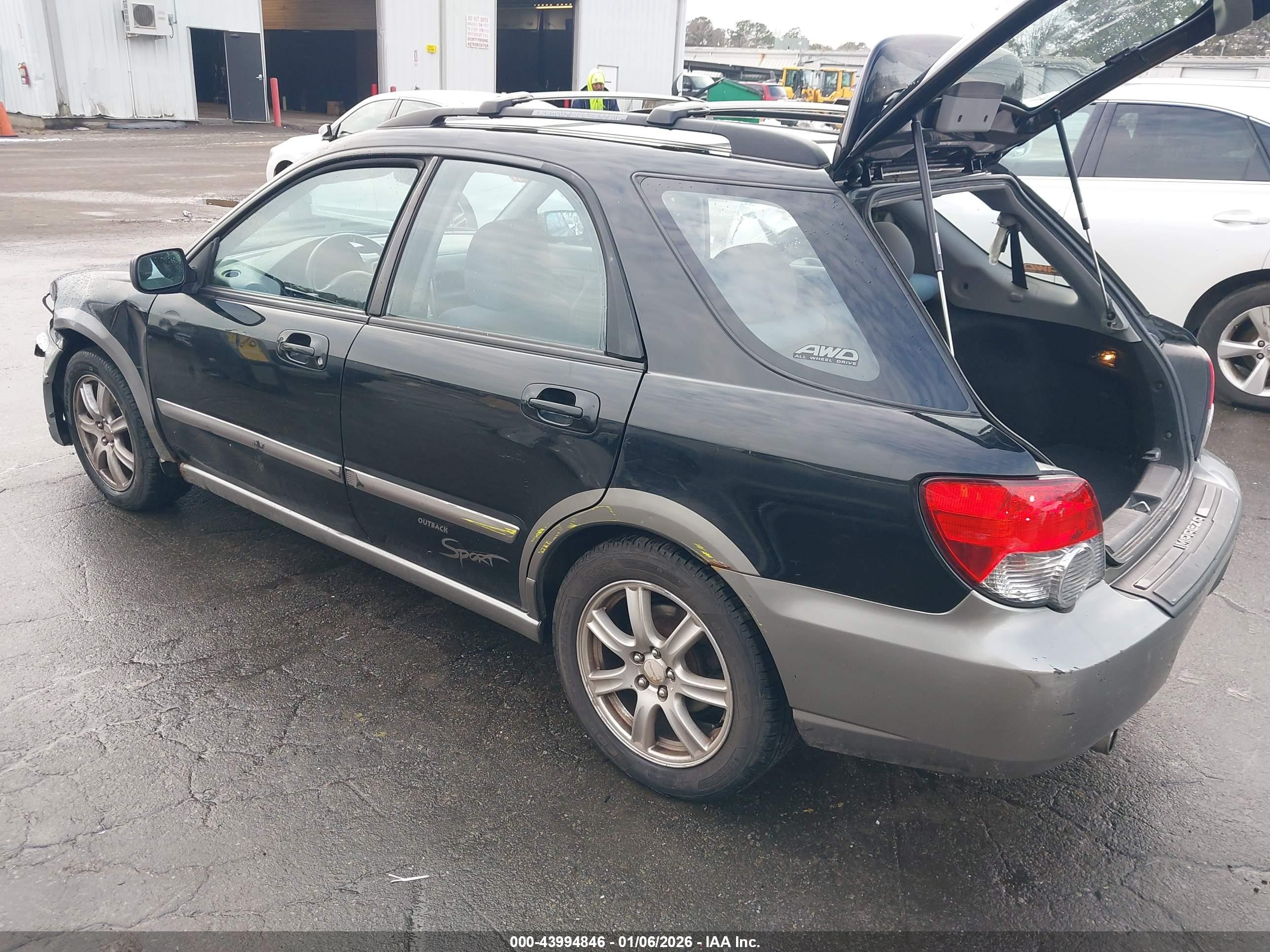 2005 Subaru Impreza Outback Sport Base W/special Edition Black vin: JF1GG68535H804756
