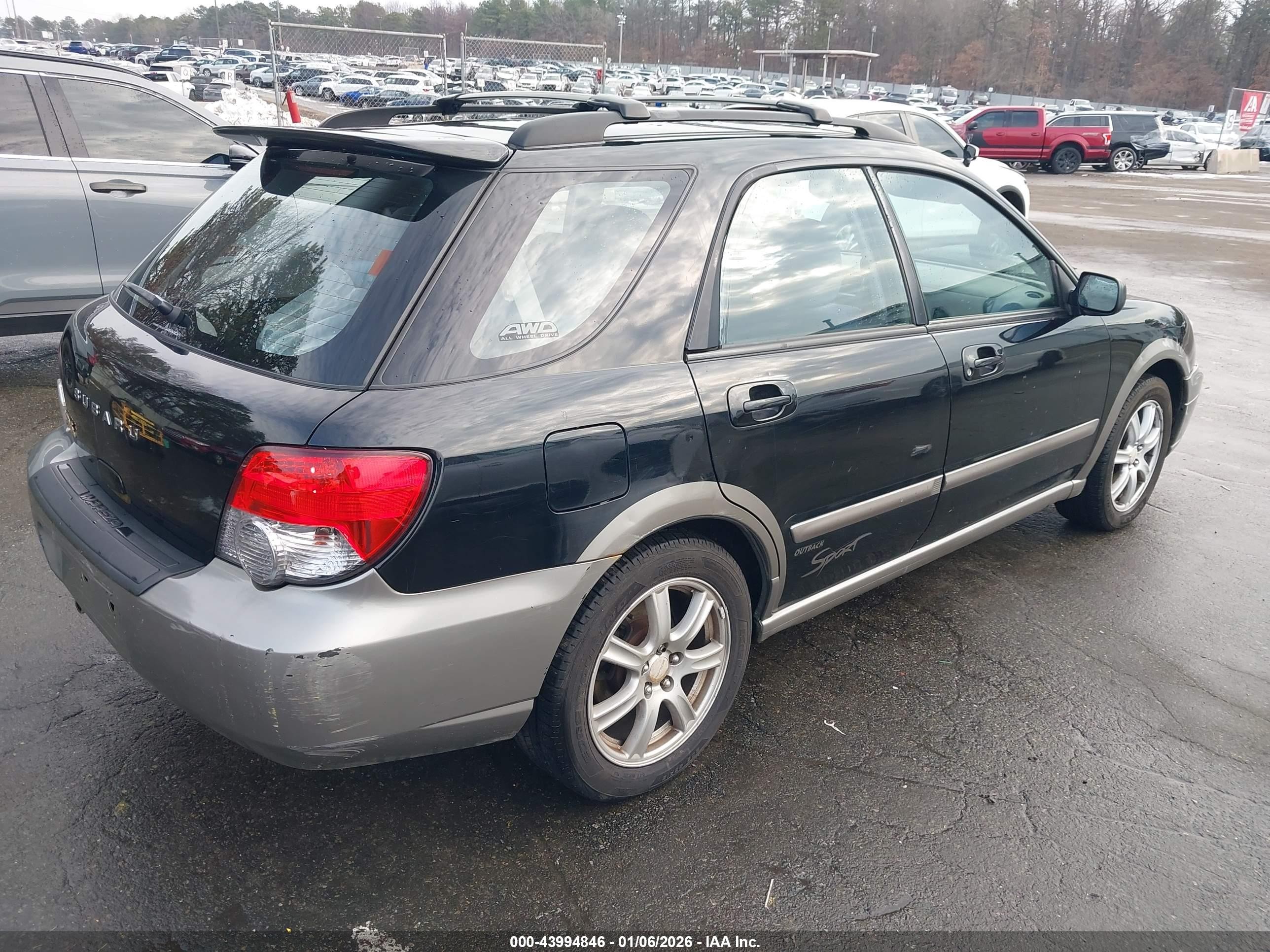 2005 Subaru Impreza Outback Sport Base W/special Edition Black vin: JF1GG68535H804756