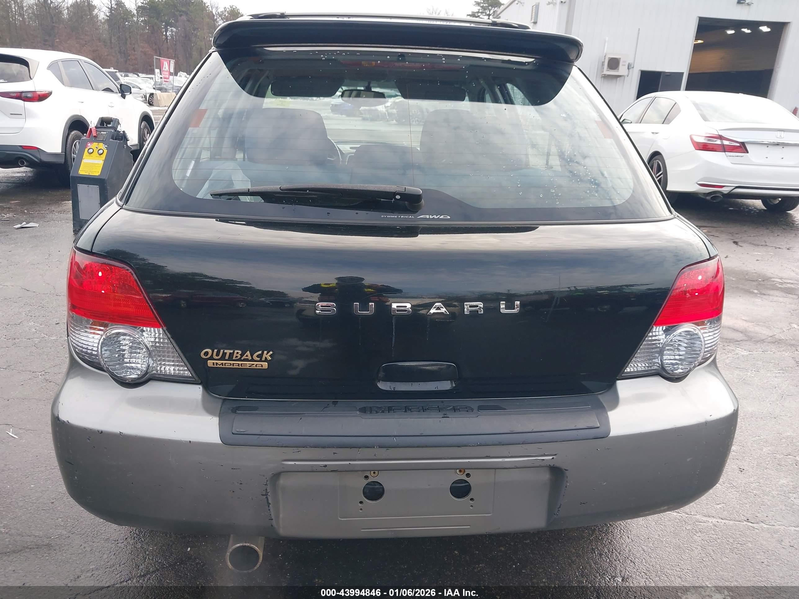 2005 Subaru Impreza Outback Sport Base W/special Edition Black vin: JF1GG68535H804756