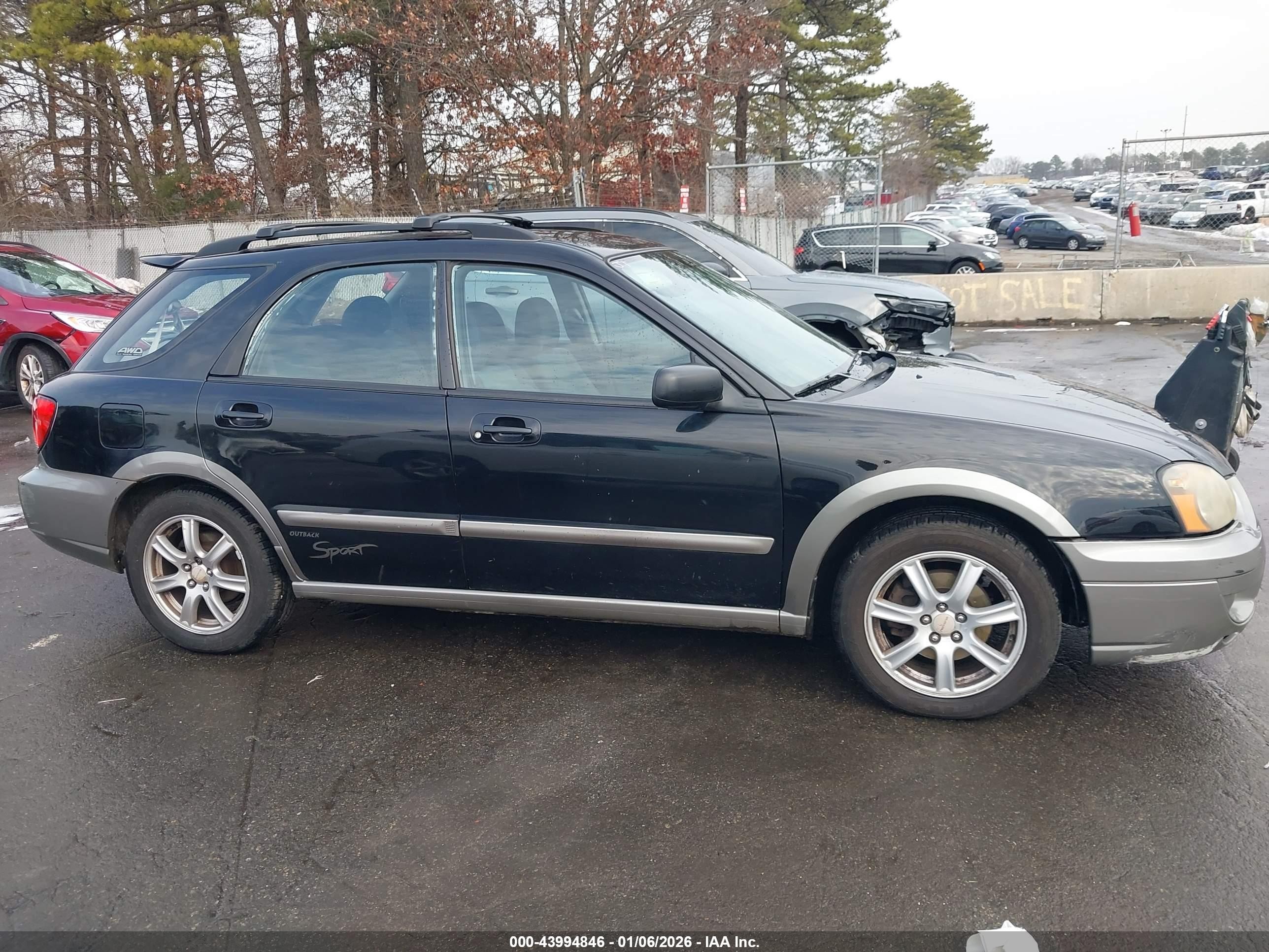 2005 Subaru Impreza Outback Sport Base W/special Edition Black vin: JF1GG68535H804756