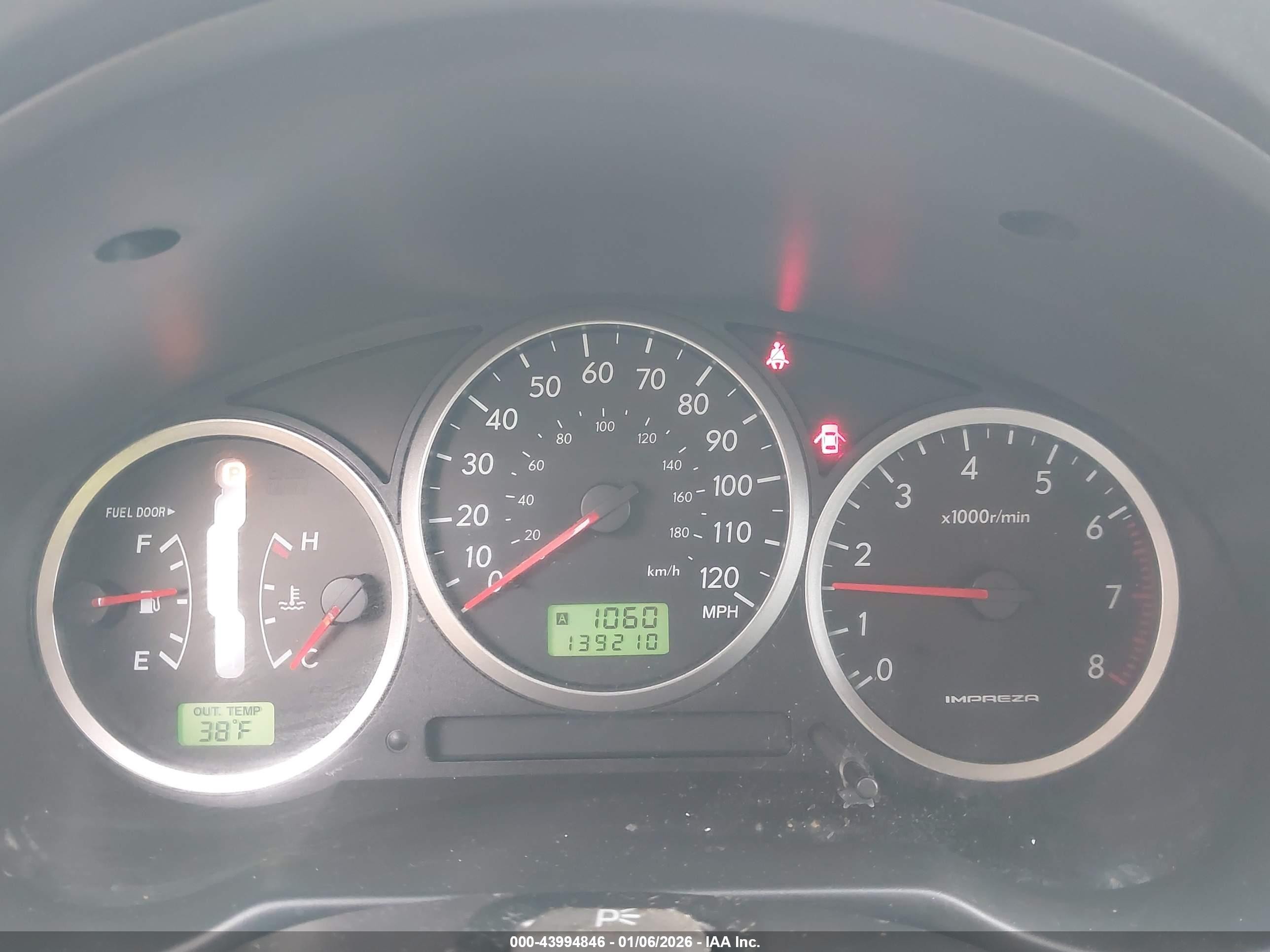 2005 Subaru Impreza Outback Sport Base W/special Edition Black vin: JF1GG68535H804756
