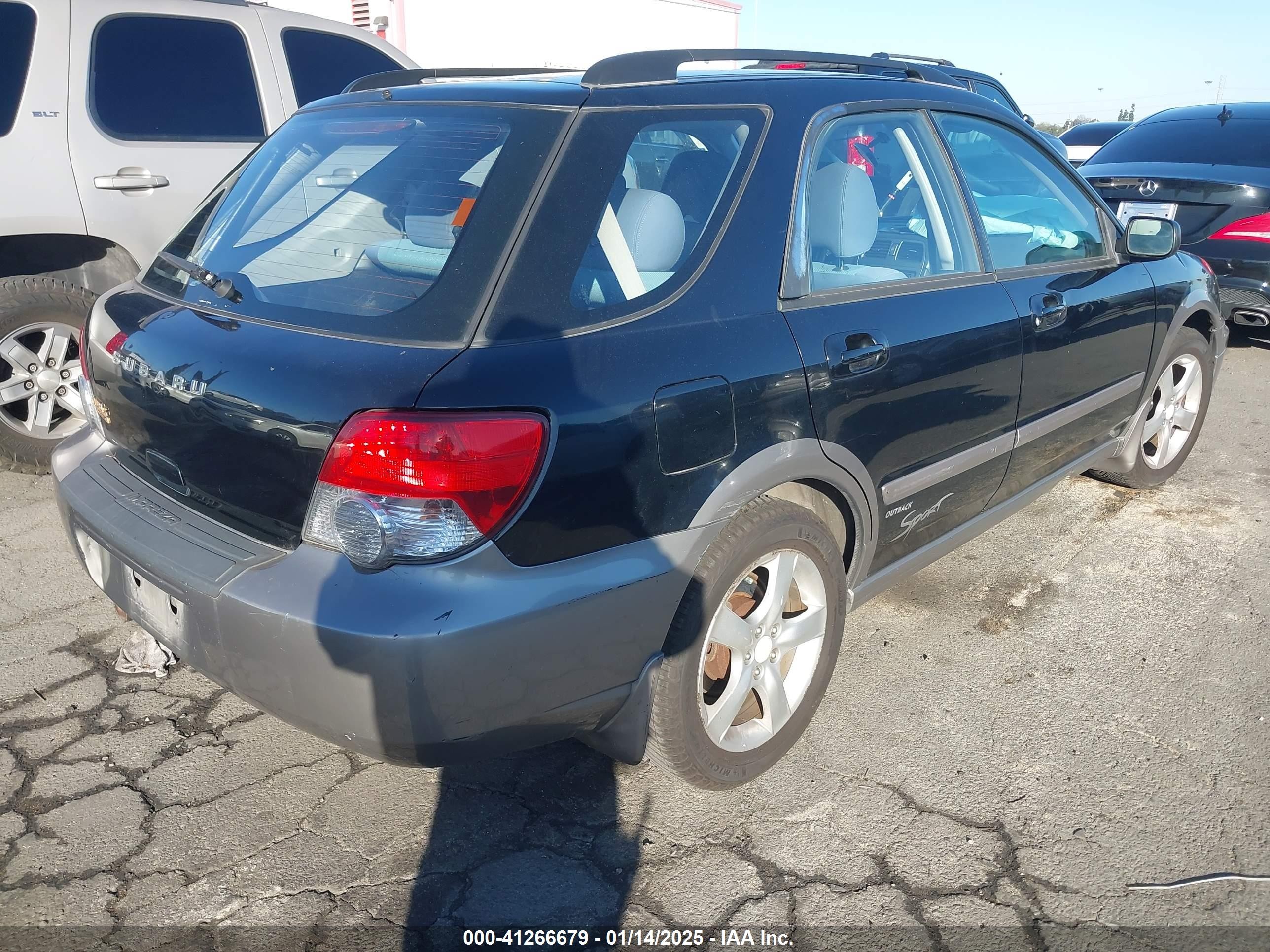 2005 Subaru Impreza Outback Sport Base W/special Edition Black vin: JF1GG68545H800375