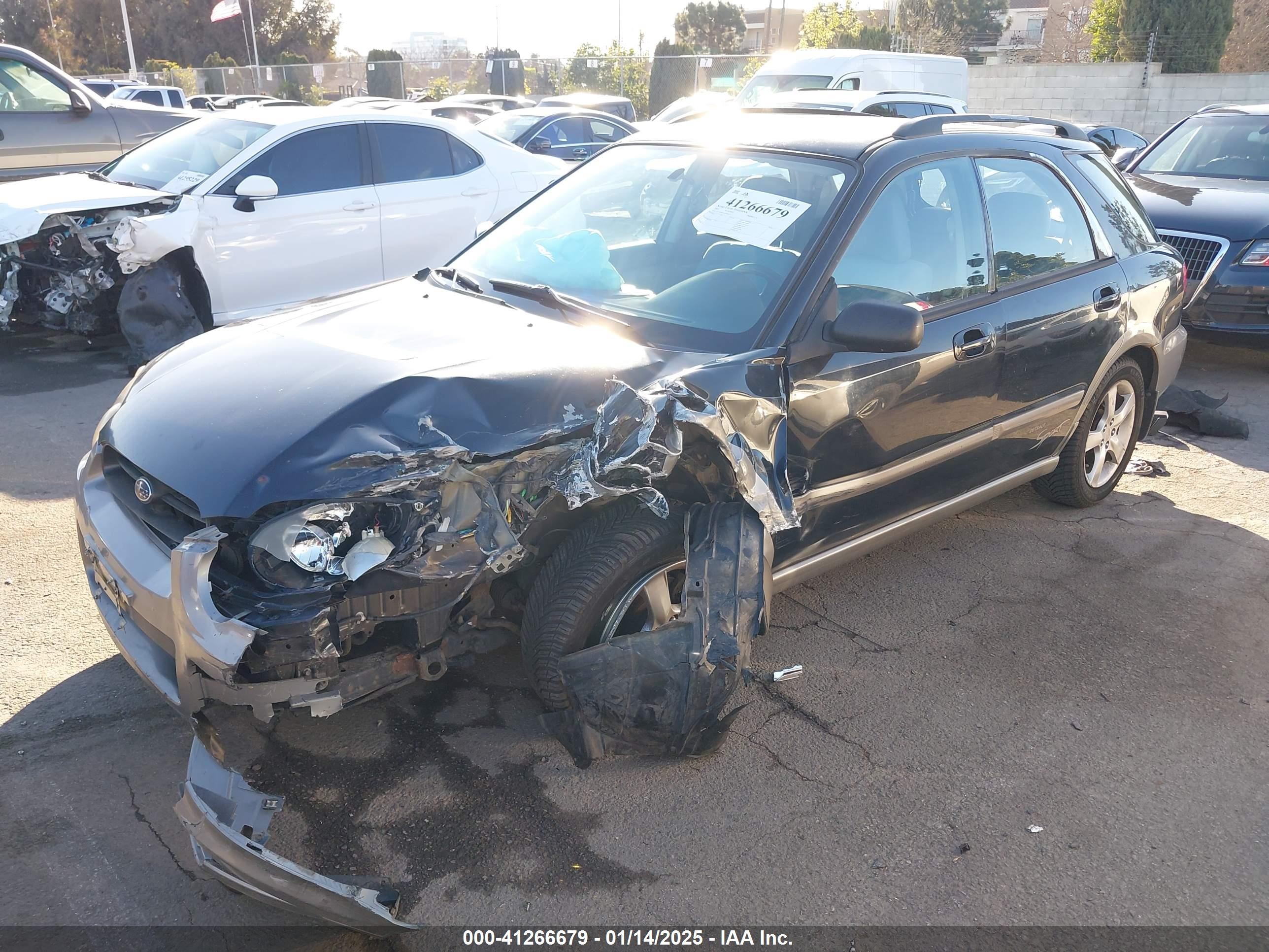 2005 Subaru Impreza Outback Sport Base W/special Edition Black vin: JF1GG68545H800375