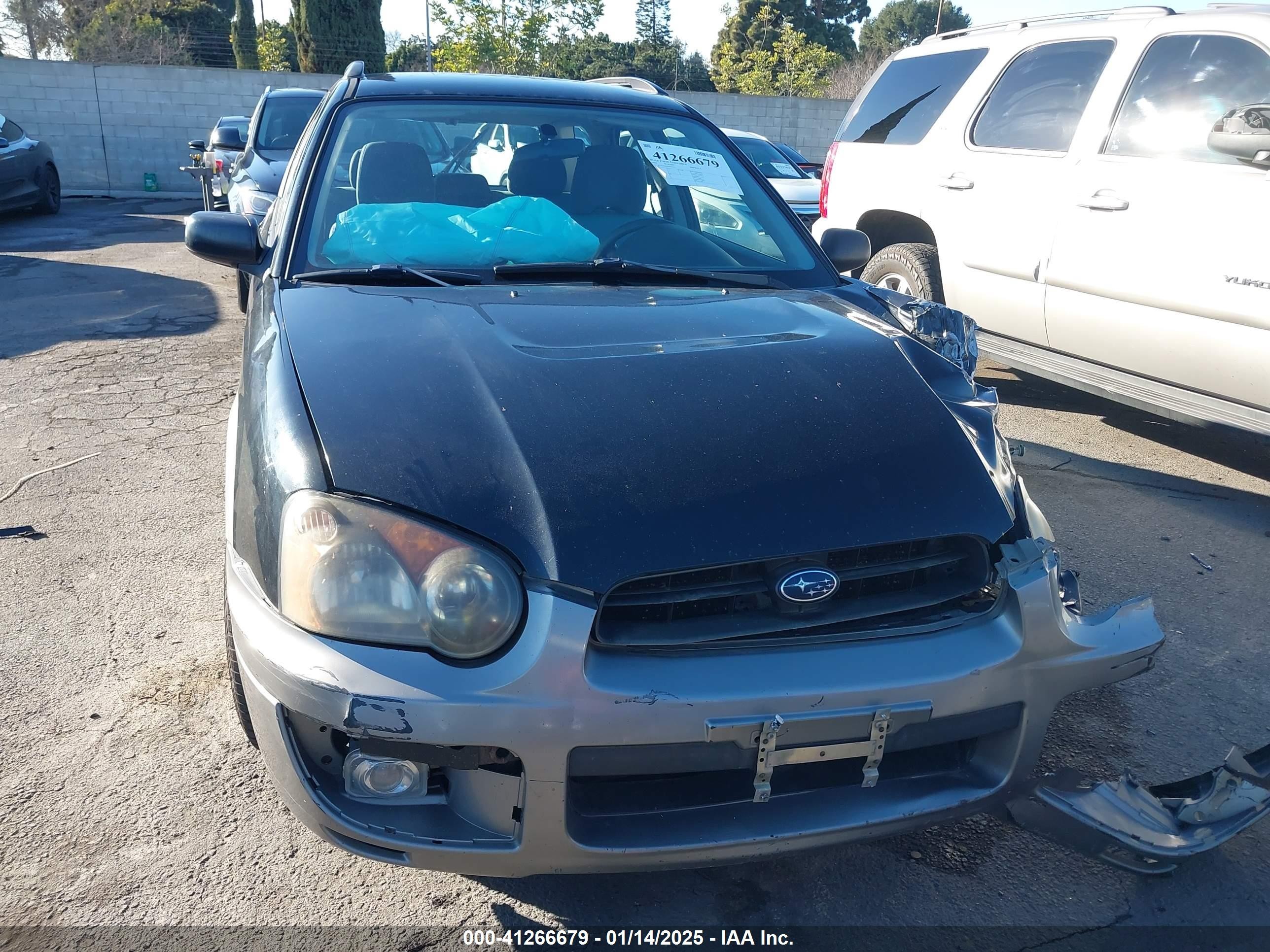2005 Subaru Impreza Outback Sport Base W/special Edition Black vin: JF1GG68545H800375