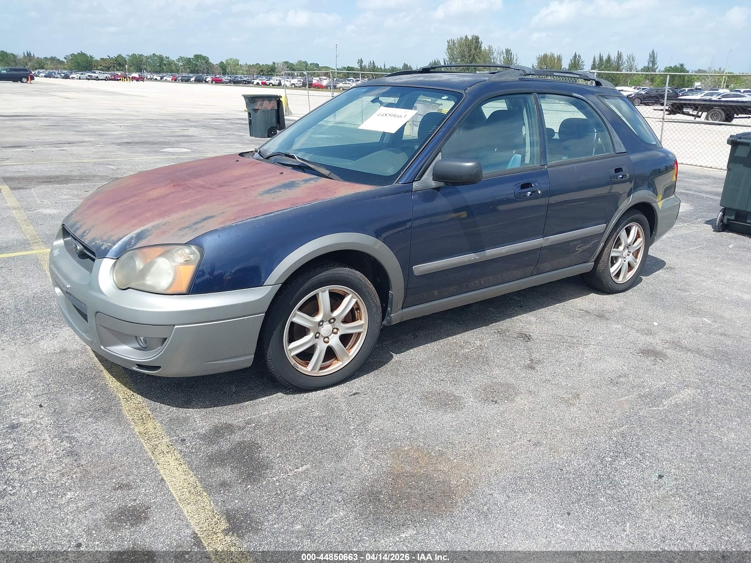 2005 Subaru Impreza Outback Sport Base W/special Edition Dark Blue vin: JF1GG68545H803633