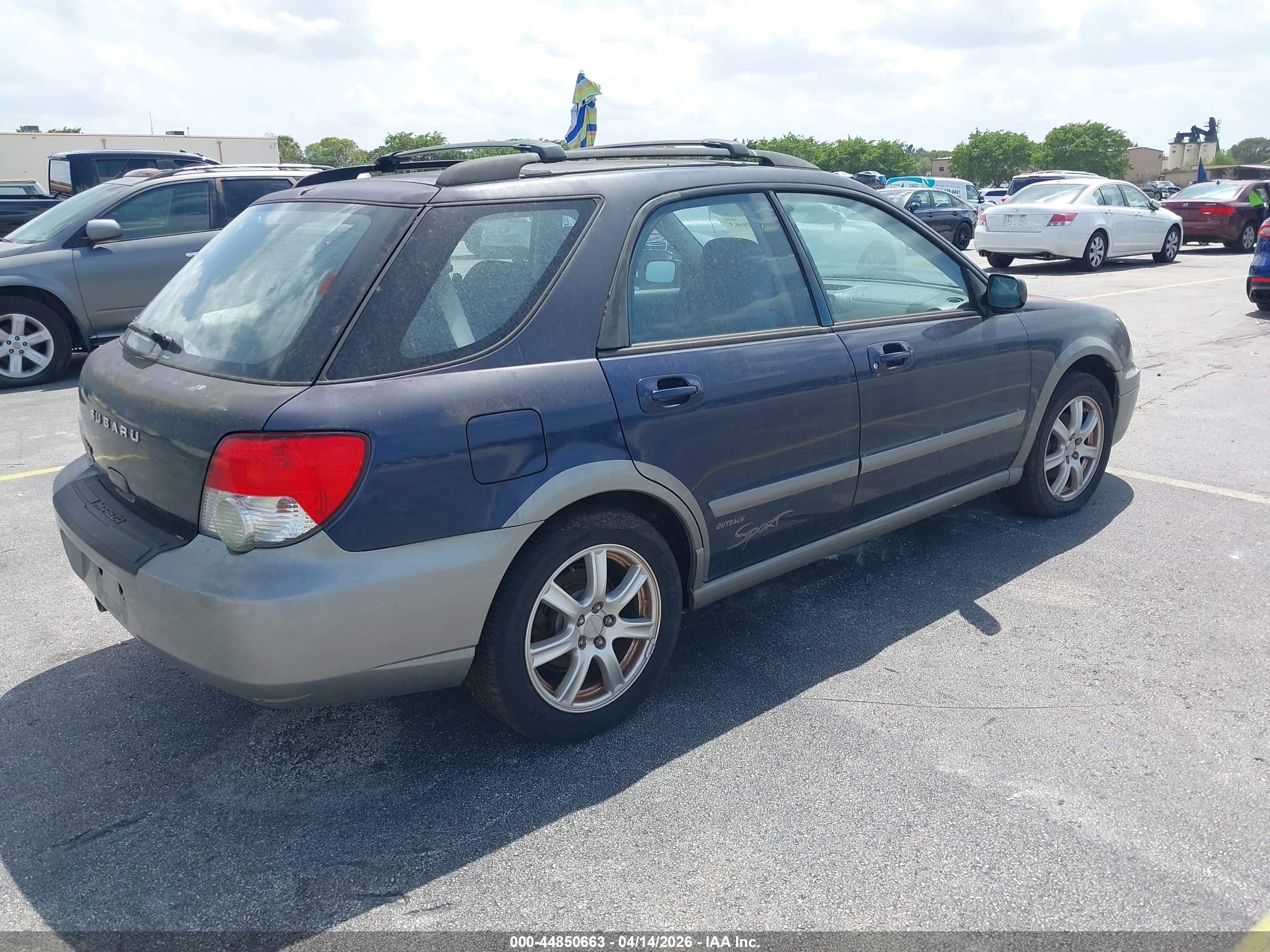 2005 Subaru Impreza Outback Sport Base W/special Edition Dark Blue vin: JF1GG68545H803633