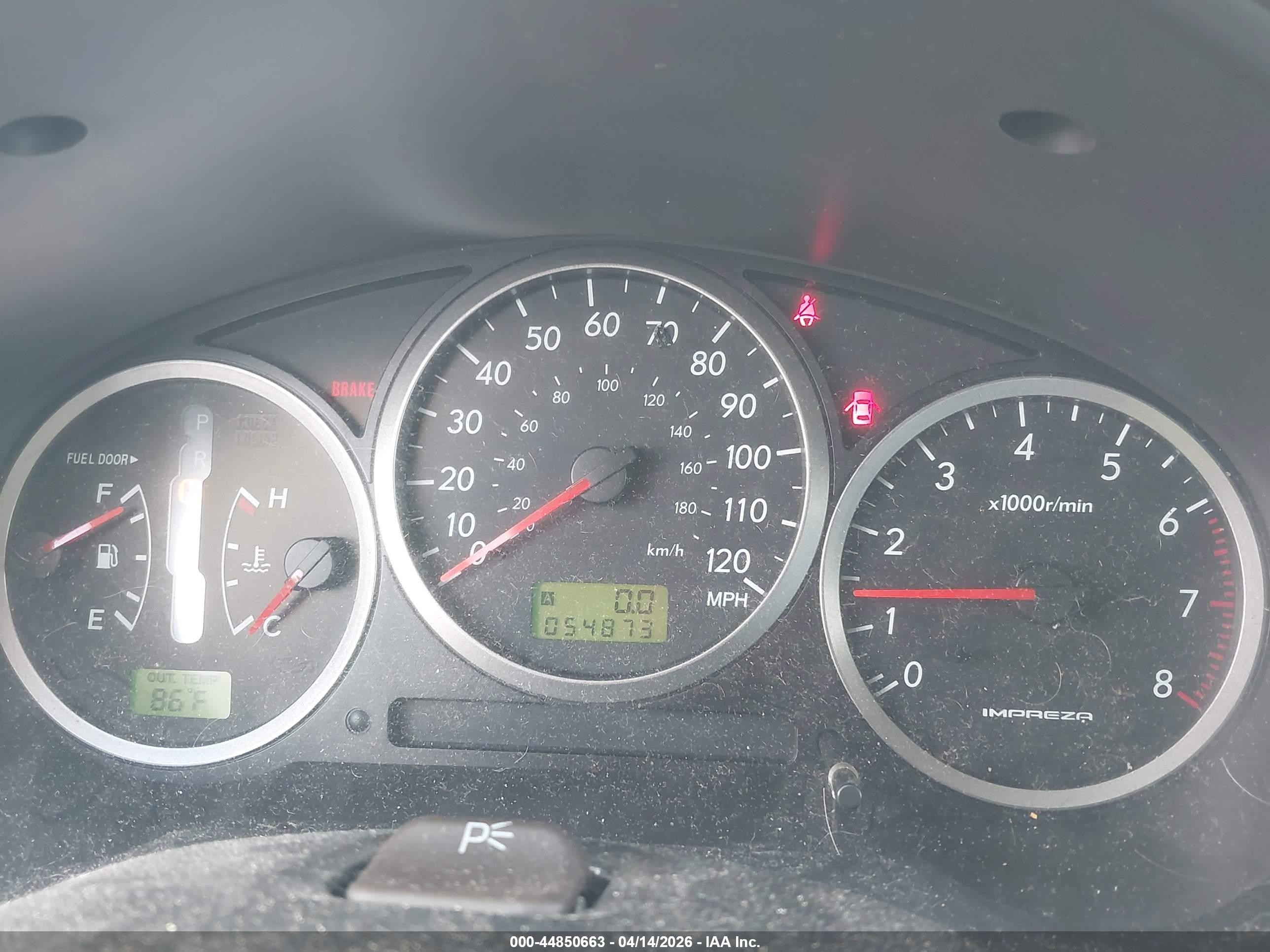 2005 Subaru Impreza Outback Sport Base W/special Edition Dark Blue vin: JF1GG68545H803633