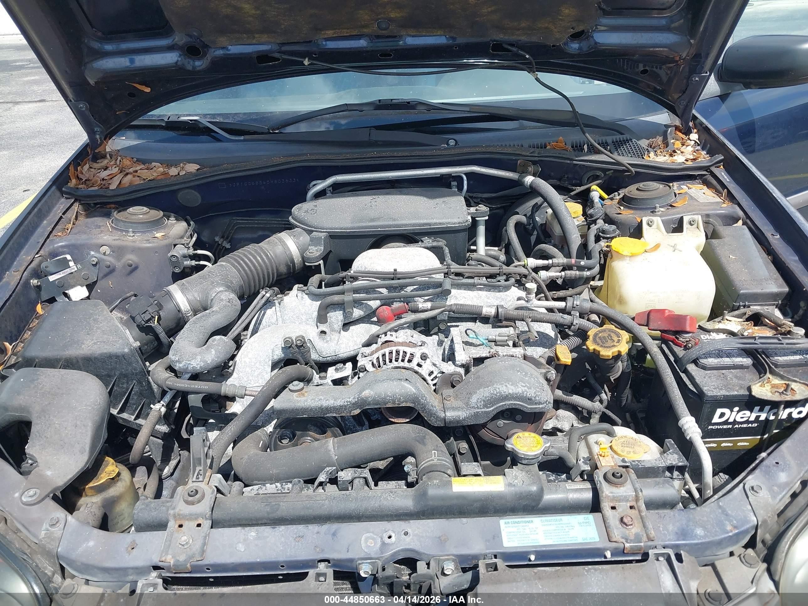 2005 Subaru Impreza Outback Sport Base W/special Edition Dark Blue vin: JF1GG68545H803633