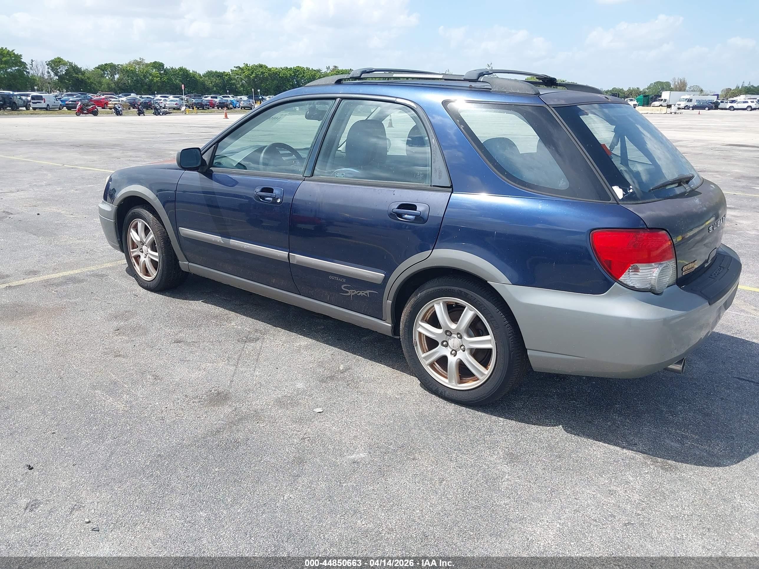 2005 Subaru Impreza Outback Sport Base W/special Edition Dark Blue vin: JF1GG68545H803633