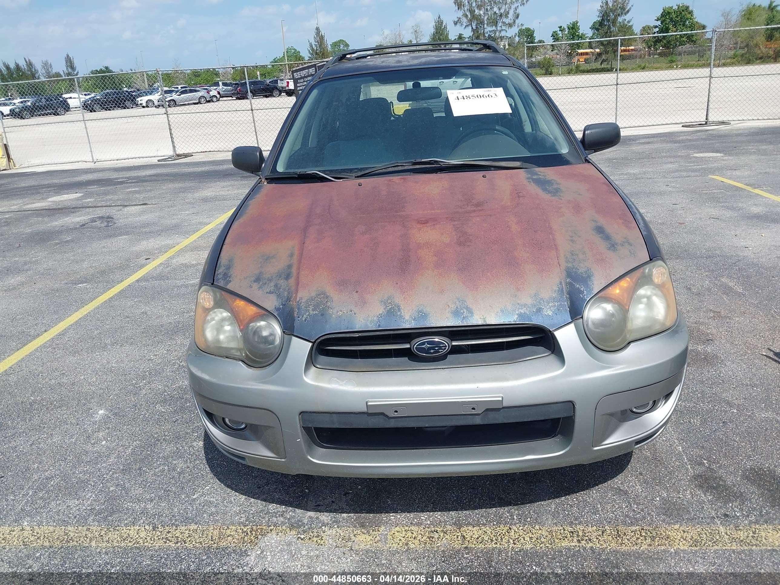 2005 Subaru Impreza Outback Sport Base W/special Edition Dark Blue vin: JF1GG68545H803633