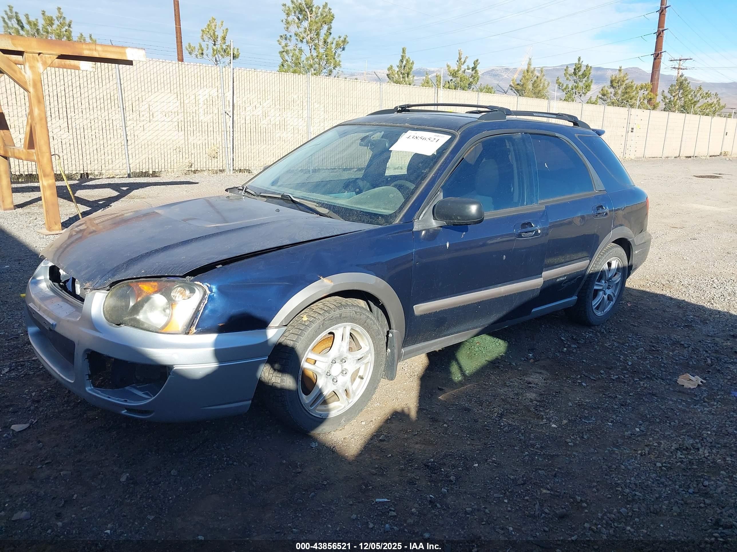 2005 Subaru Impreza Outback Sport Base W/special Edition Blue vin: JF1GG68555H810431