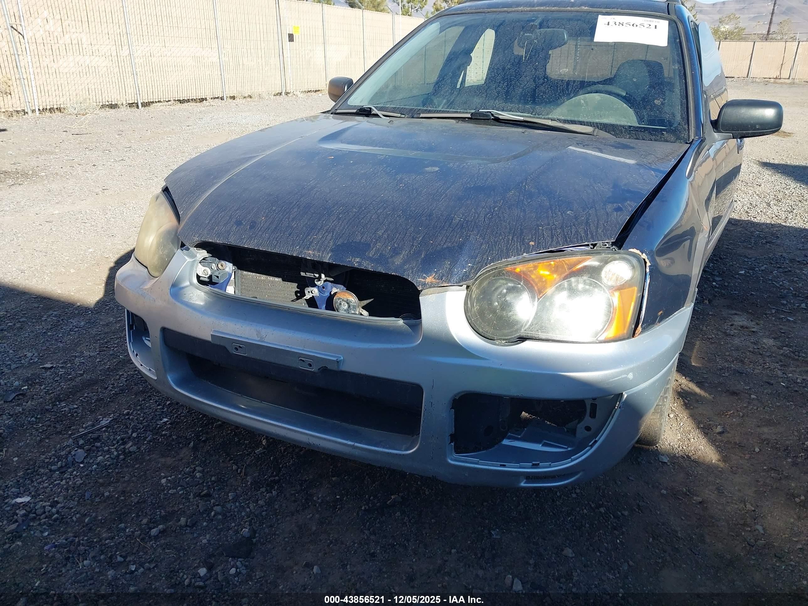 2005 Subaru Impreza Outback Sport Base W/special Edition Blue vin: JF1GG68555H810431