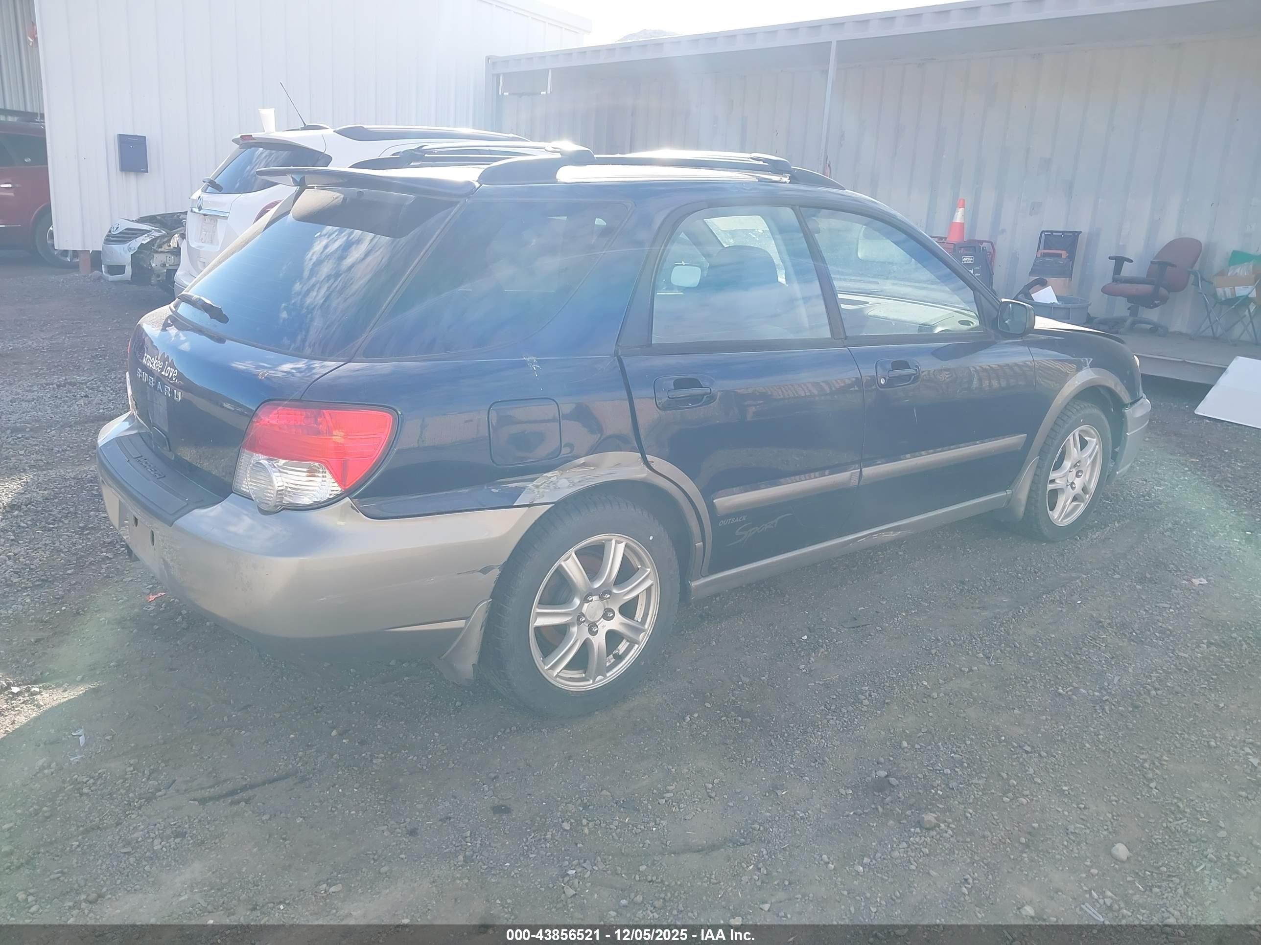 2005 Subaru Impreza Outback Sport Base W/special Edition Blue vin: JF1GG68555H810431