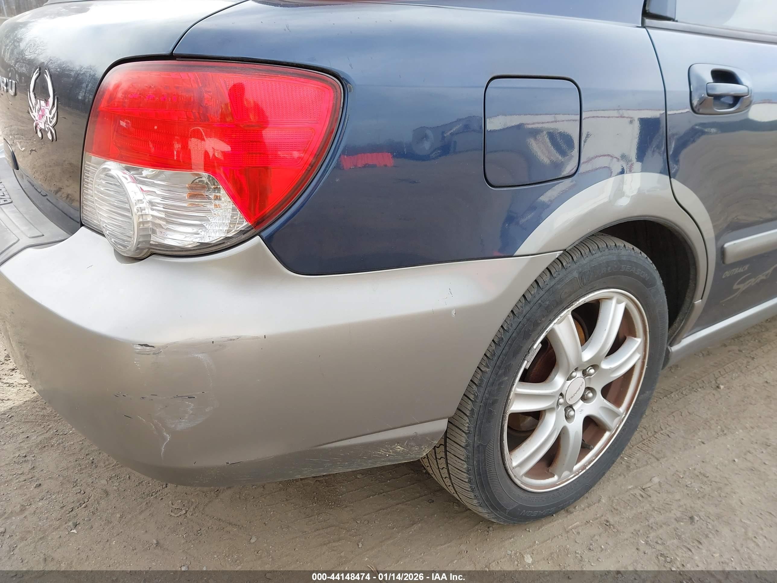 2005 Subaru Impreza Outback Sport Base W/special Edition Blue vin: JF1GG68555H811191