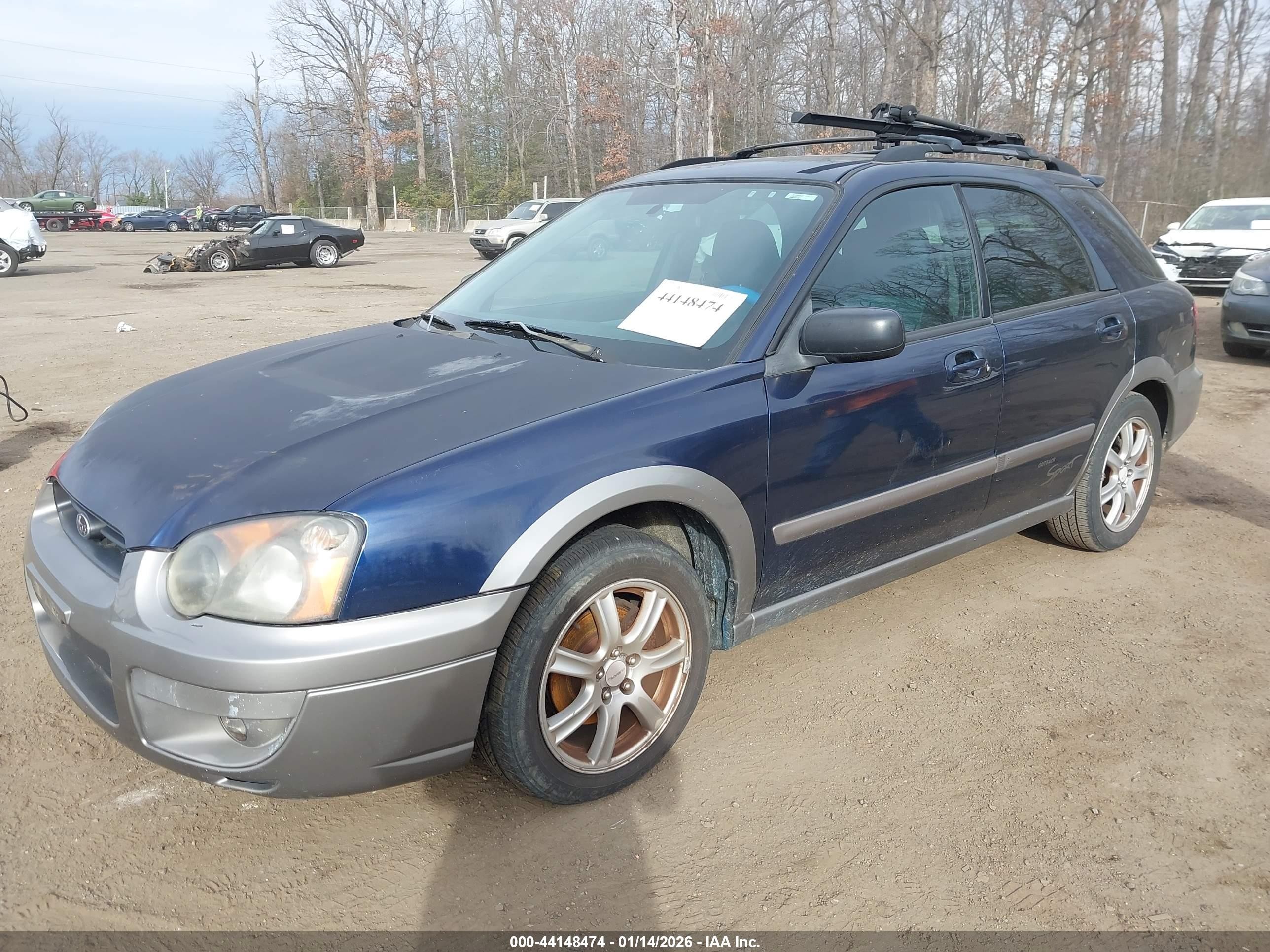 2005 Subaru Impreza Outback Sport Base W/special Edition Blue vin: JF1GG68555H811191