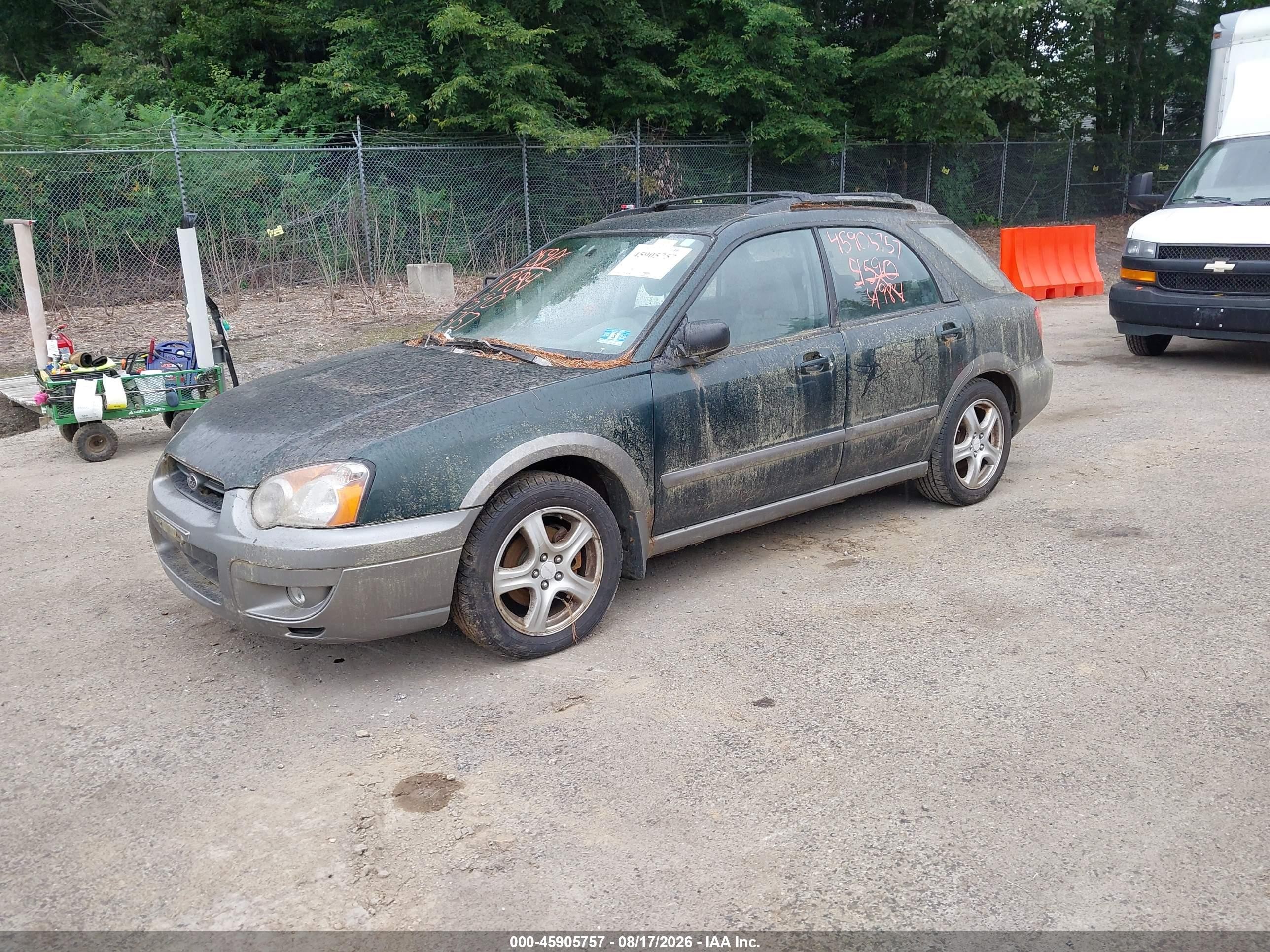 2004 Subaru Impreza Outback Sport   Green vin: JF1GG68564H816012