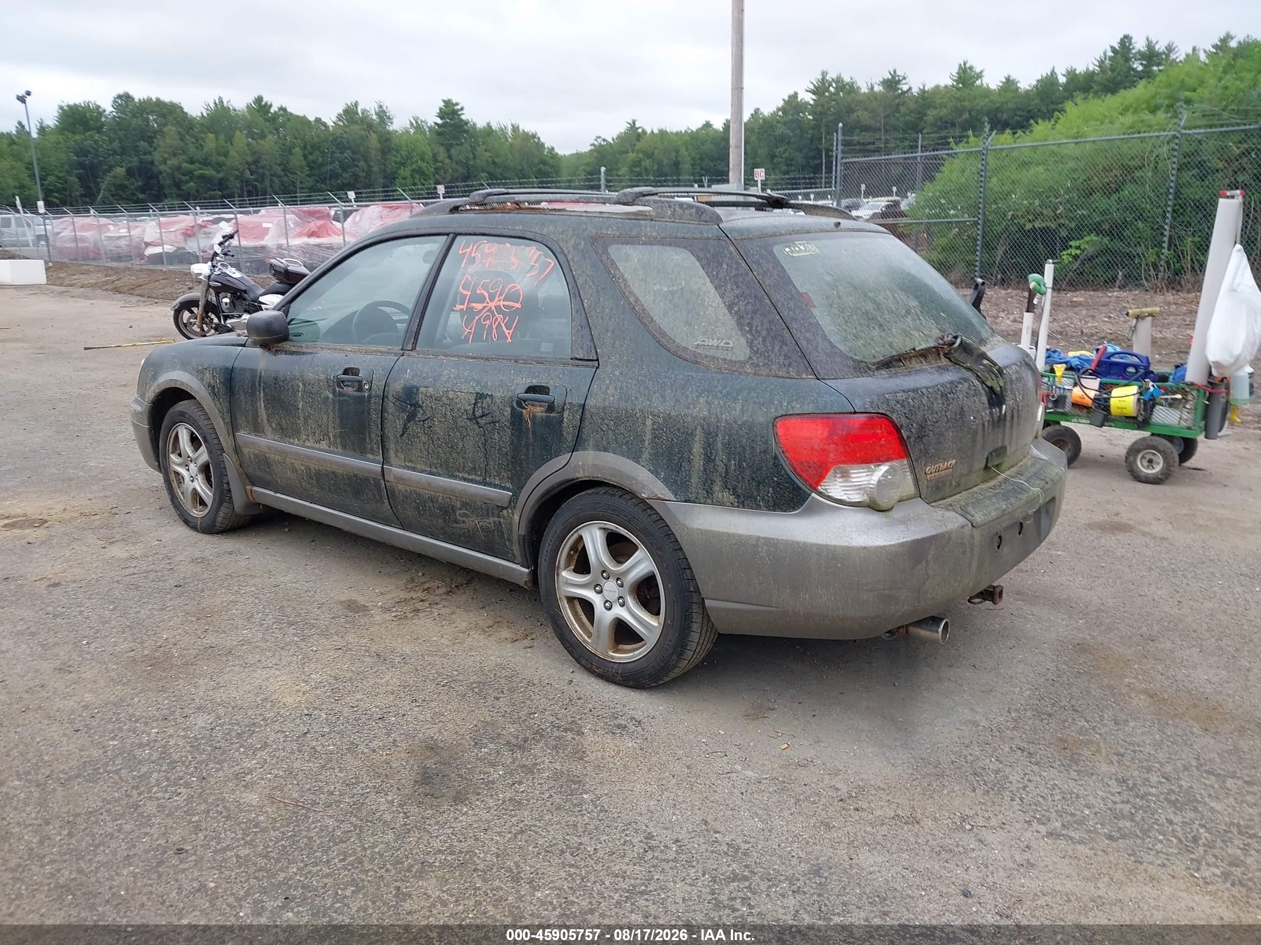 2004 Subaru Impreza Outback Sport   Green vin: JF1GG68564H816012