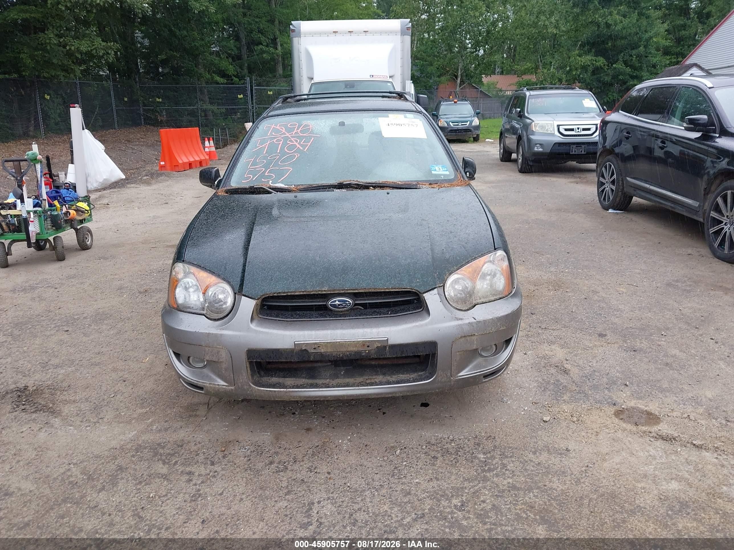 2004 Subaru Impreza Outback Sport   Green vin: JF1GG68564H816012