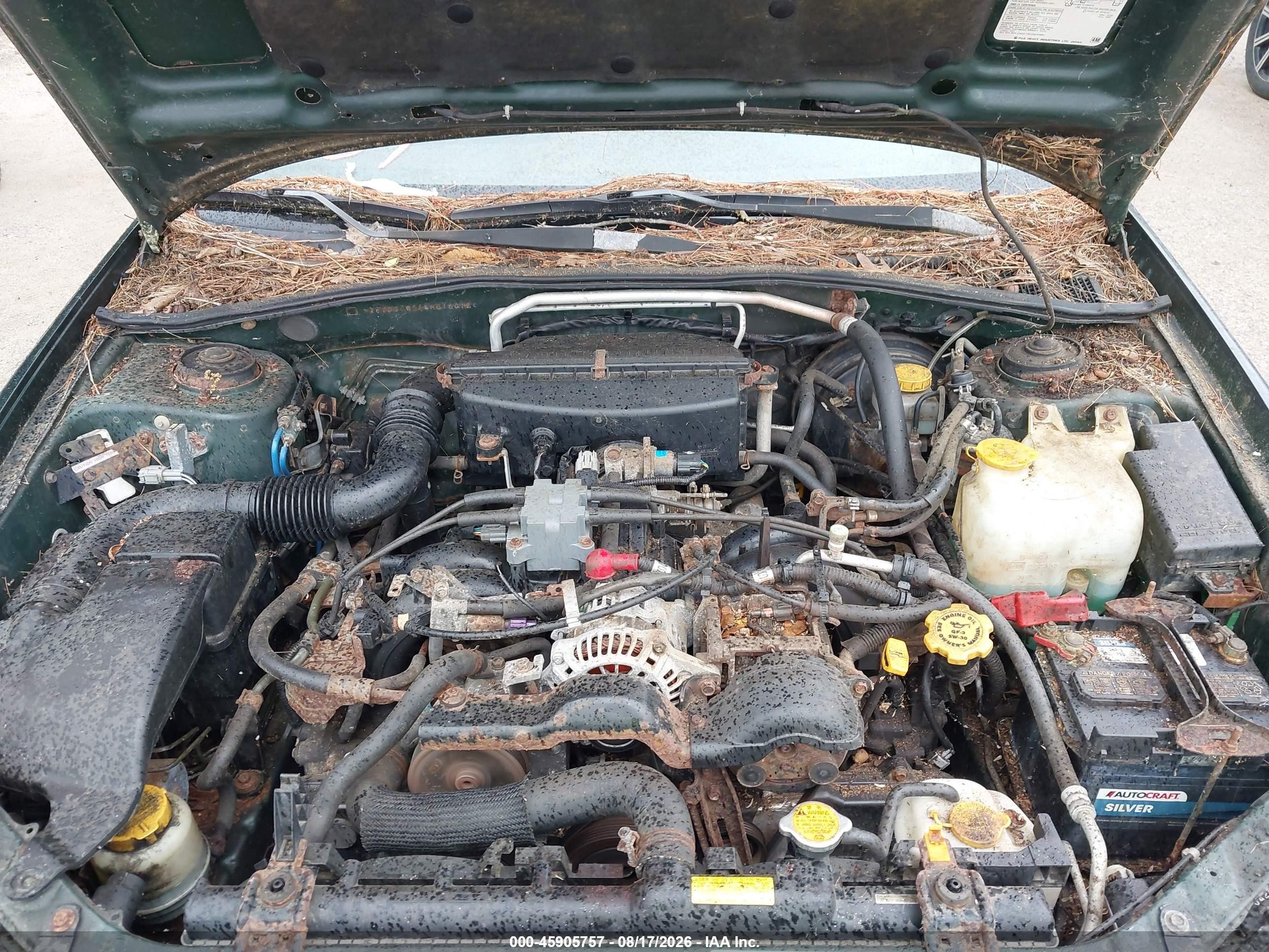 2004 Subaru Impreza Outback Sport   Green vin: JF1GG68564H816012