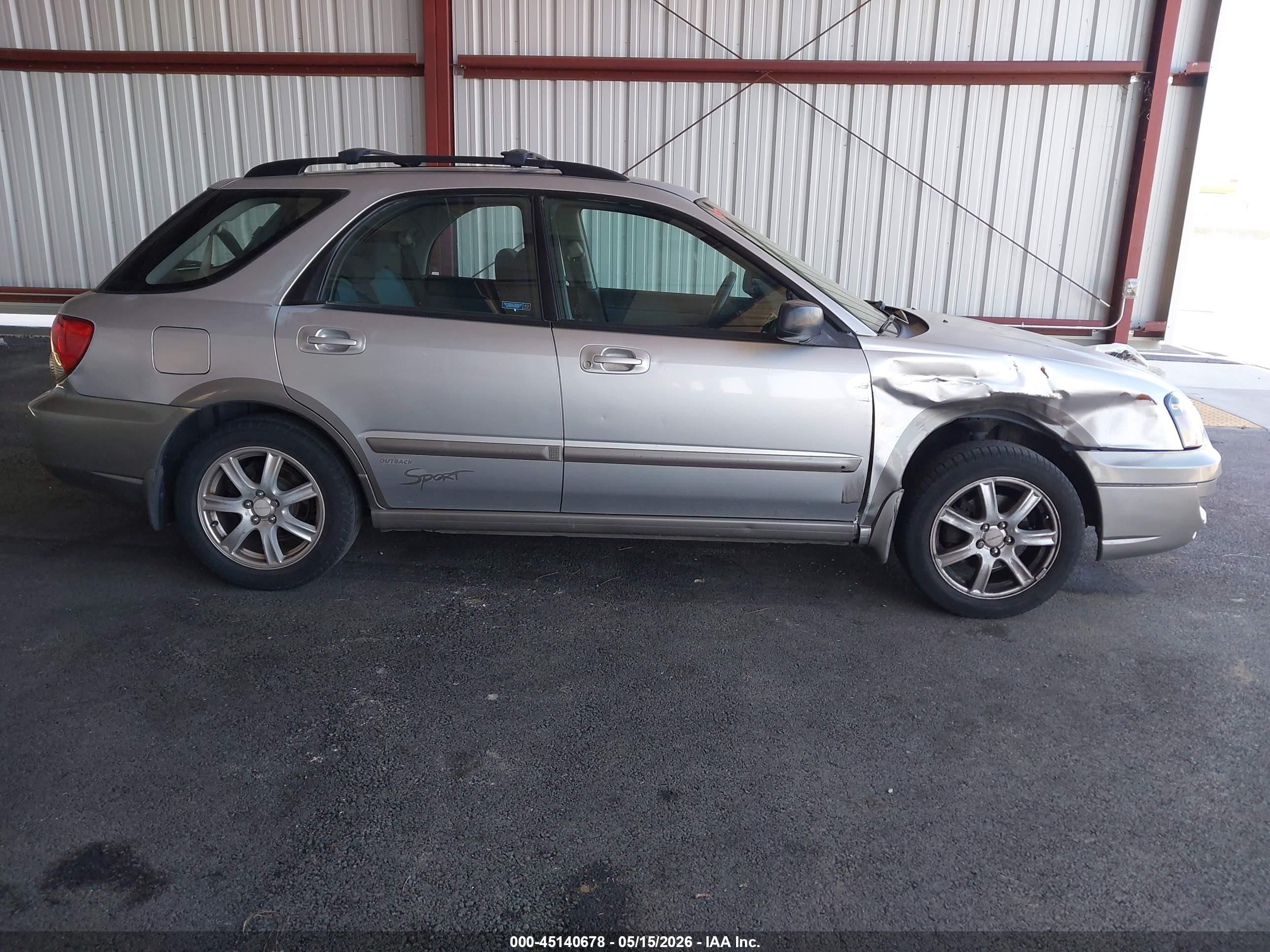 2005 Subaru Impreza Outback Sport Base W/special Edition Серебряный vin: JF1GG68565H800975