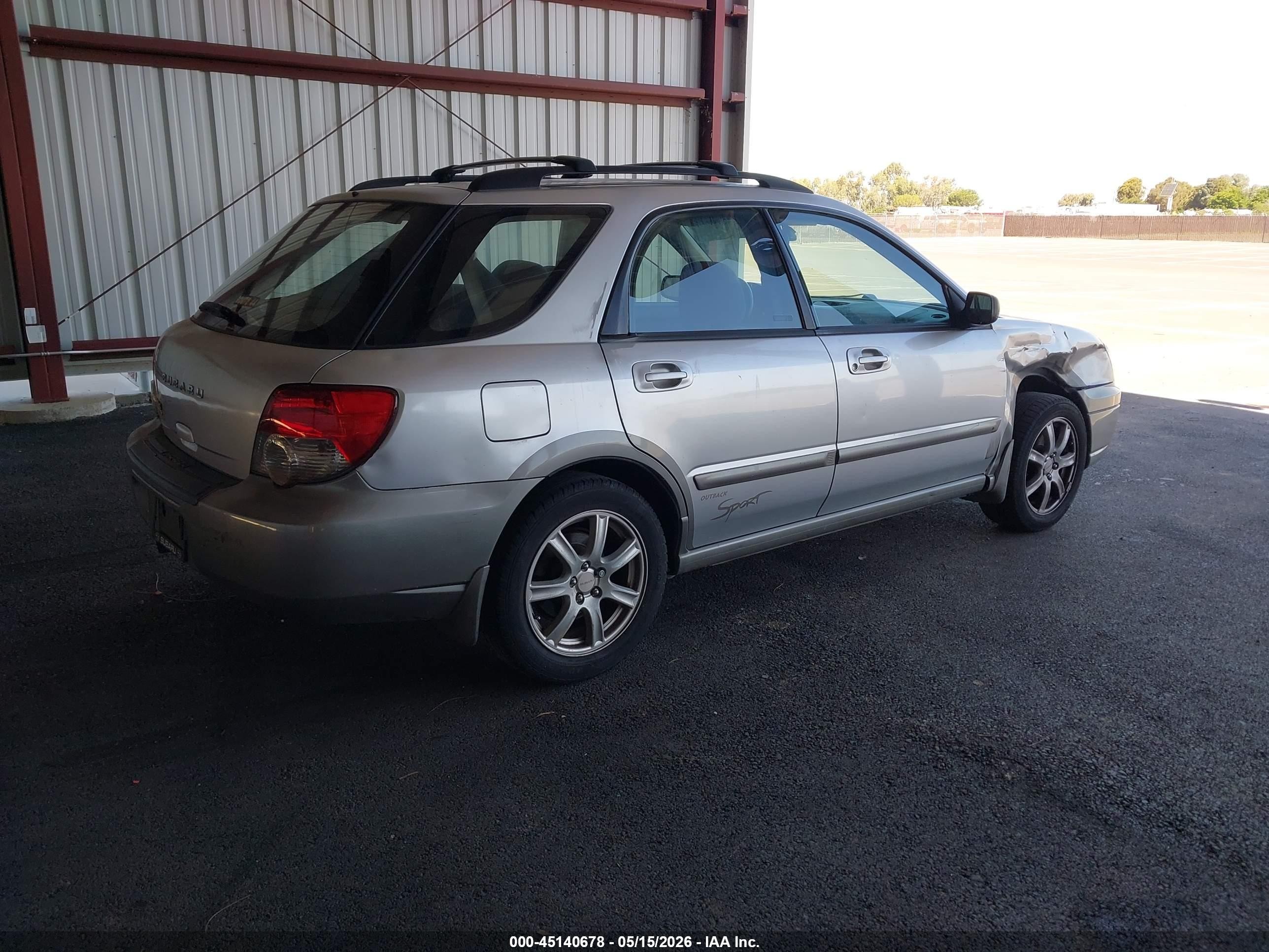 2005 Subaru Impreza Outback Sport Base W/special Edition Серебряный vin: JF1GG68565H800975