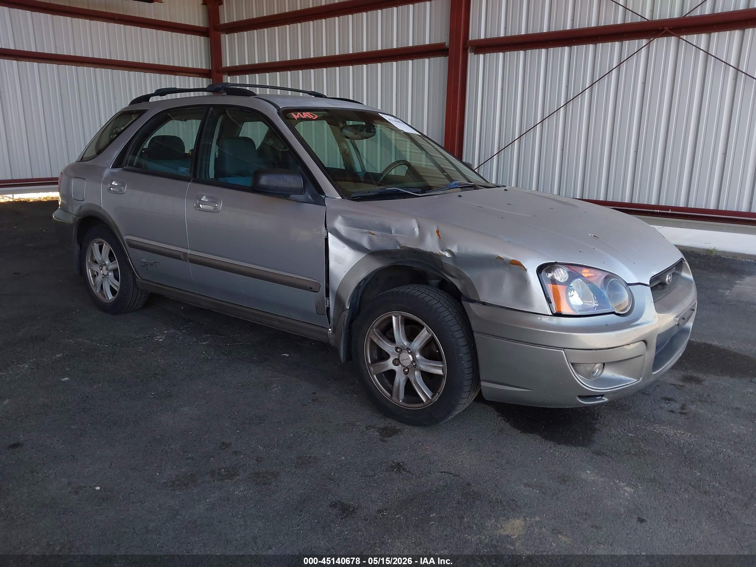 2005 Subaru Impreza Outback Sport Base W/special Edition Silver vin: JF1GG68565H800975