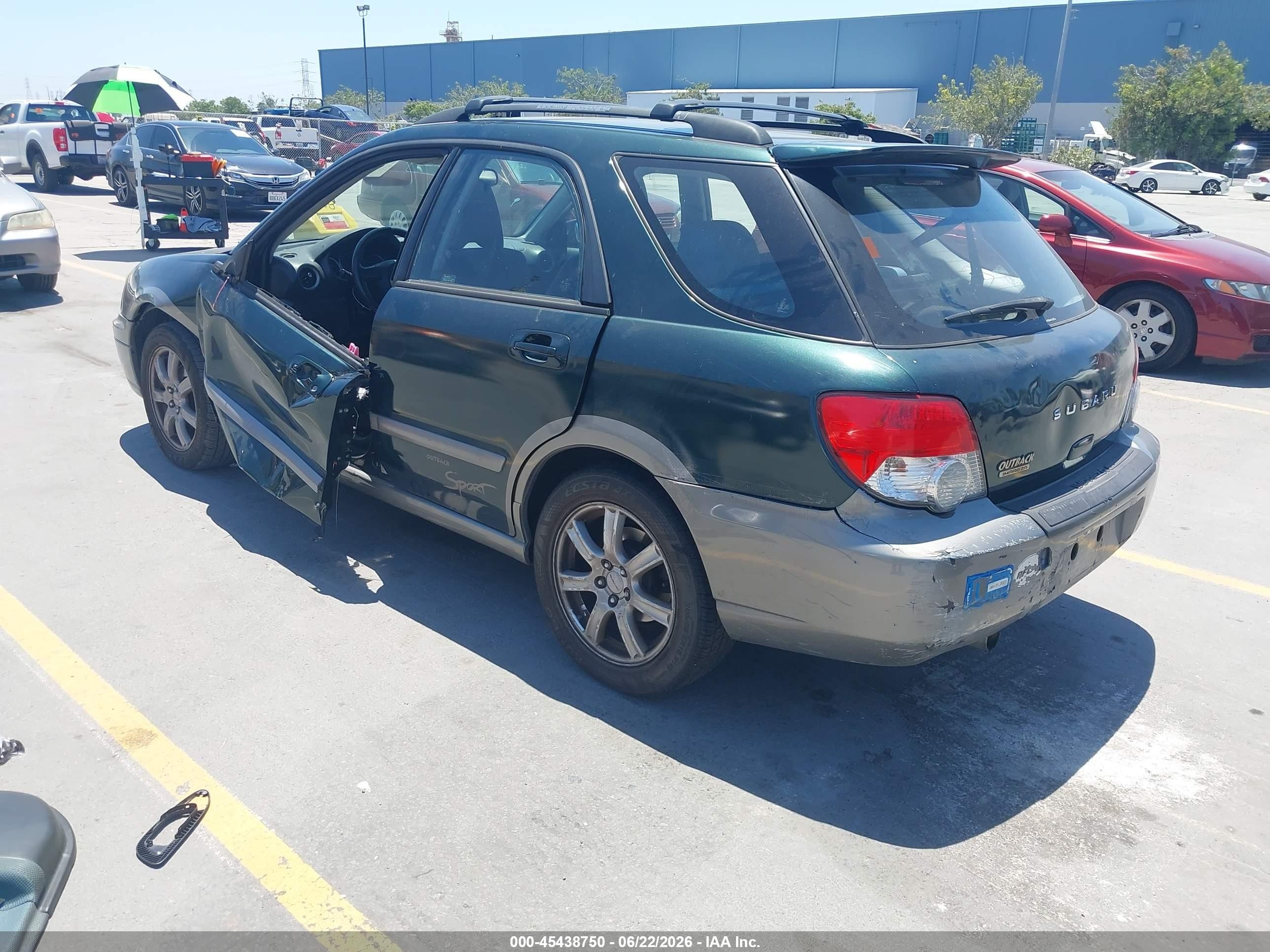 2005 Subaru Impreza Outback Sport Base W/special Edition Green vin: JF1GG68565H805688