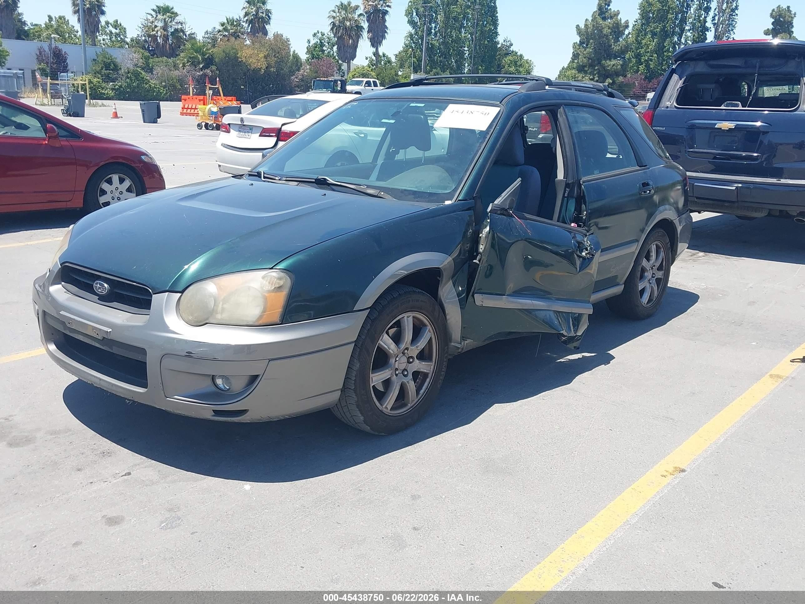 2005 Subaru Impreza Outback Sport Base W/special Edition Green vin: JF1GG68565H805688