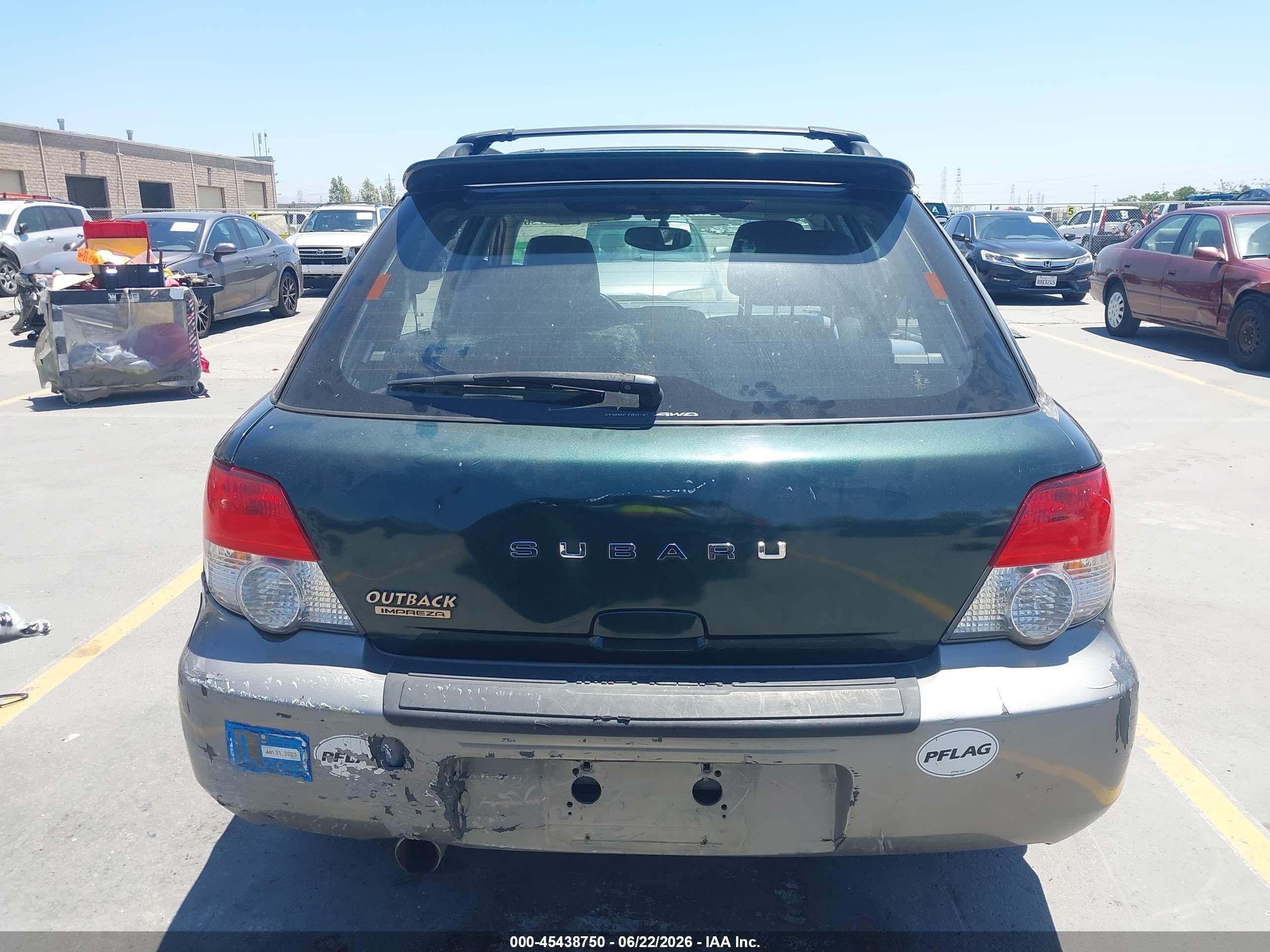2005 Subaru Impreza Outback Sport Base W/special Edition Green vin: JF1GG68565H805688