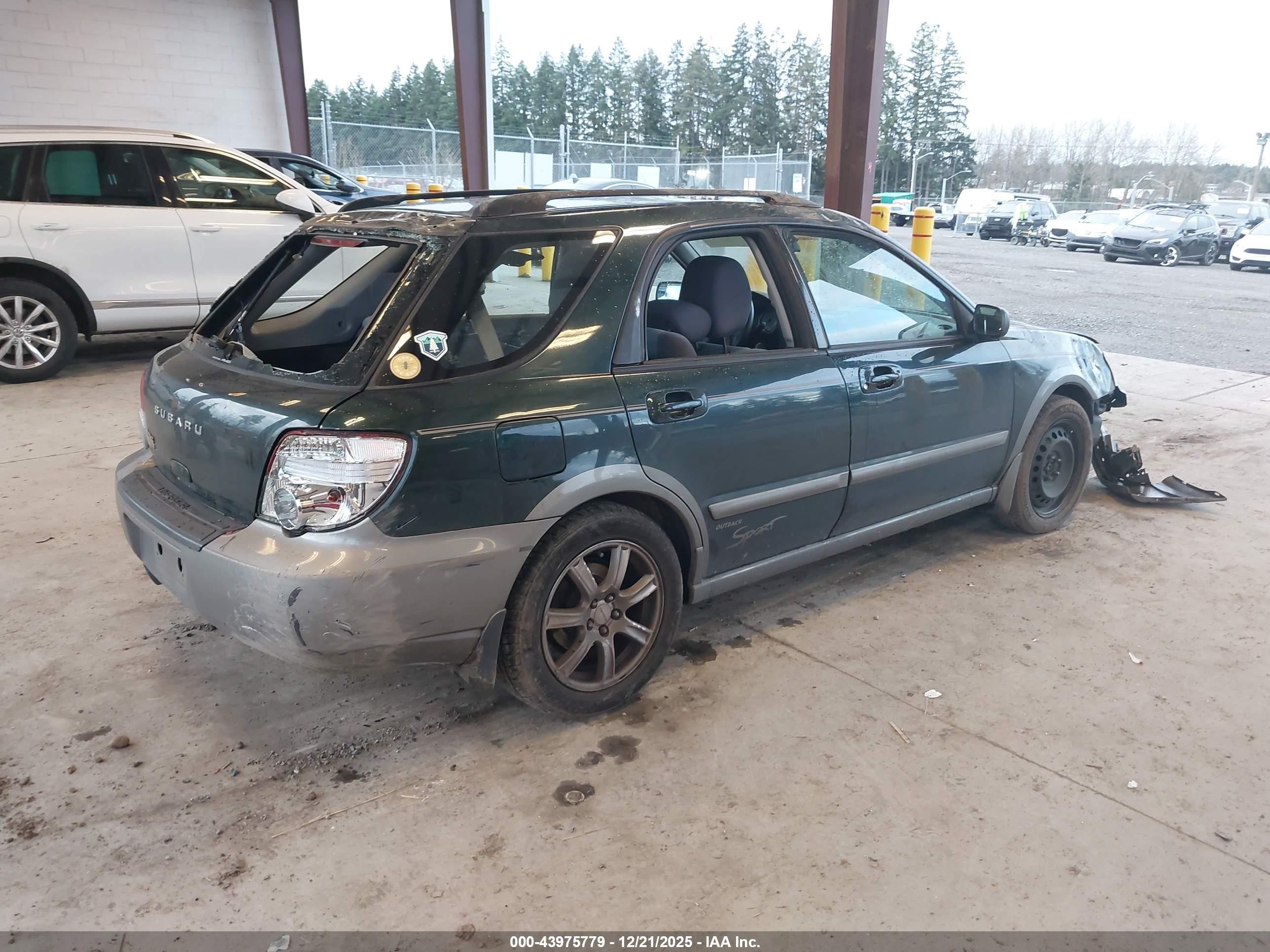 2005 Subaru Impreza Outback Sport Base W/special Edition Green vin: JF1GG68565H809966