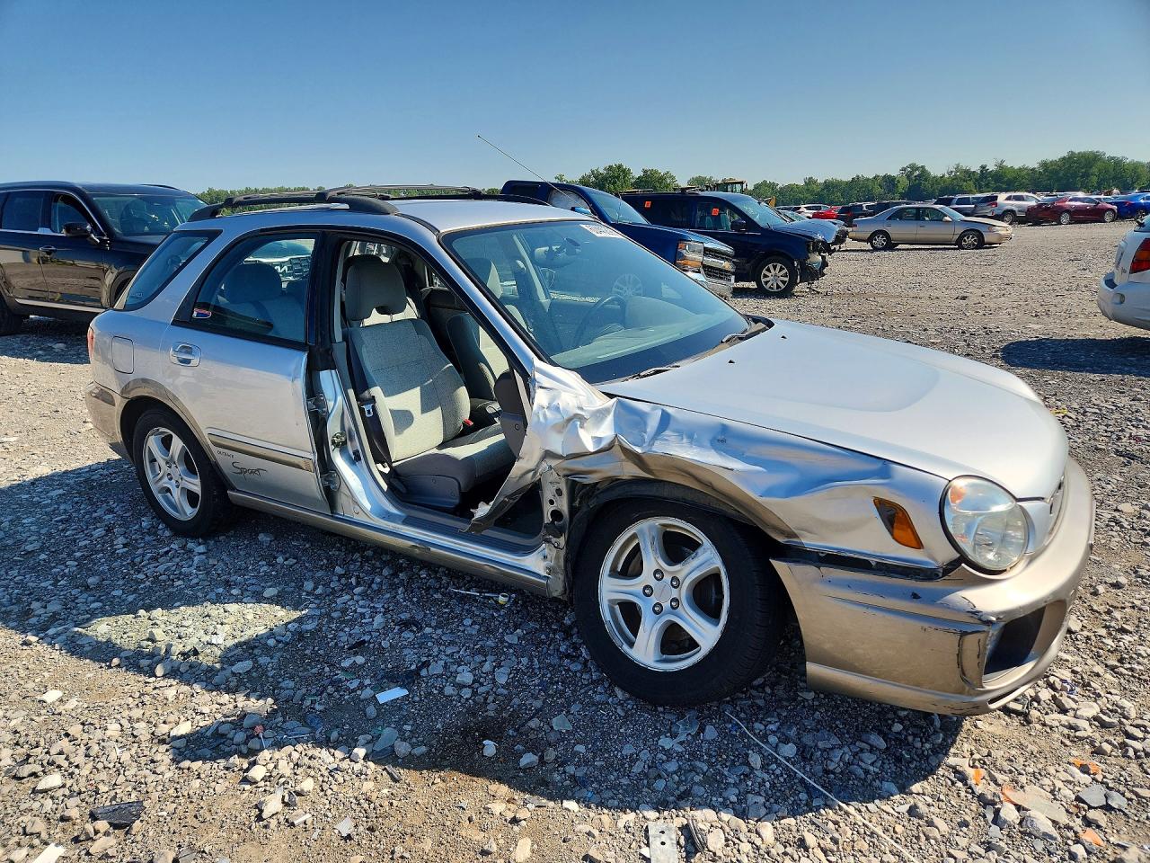 2002 Subaru Impreza Outback Sport Silver vin: JF1GG68572H835147