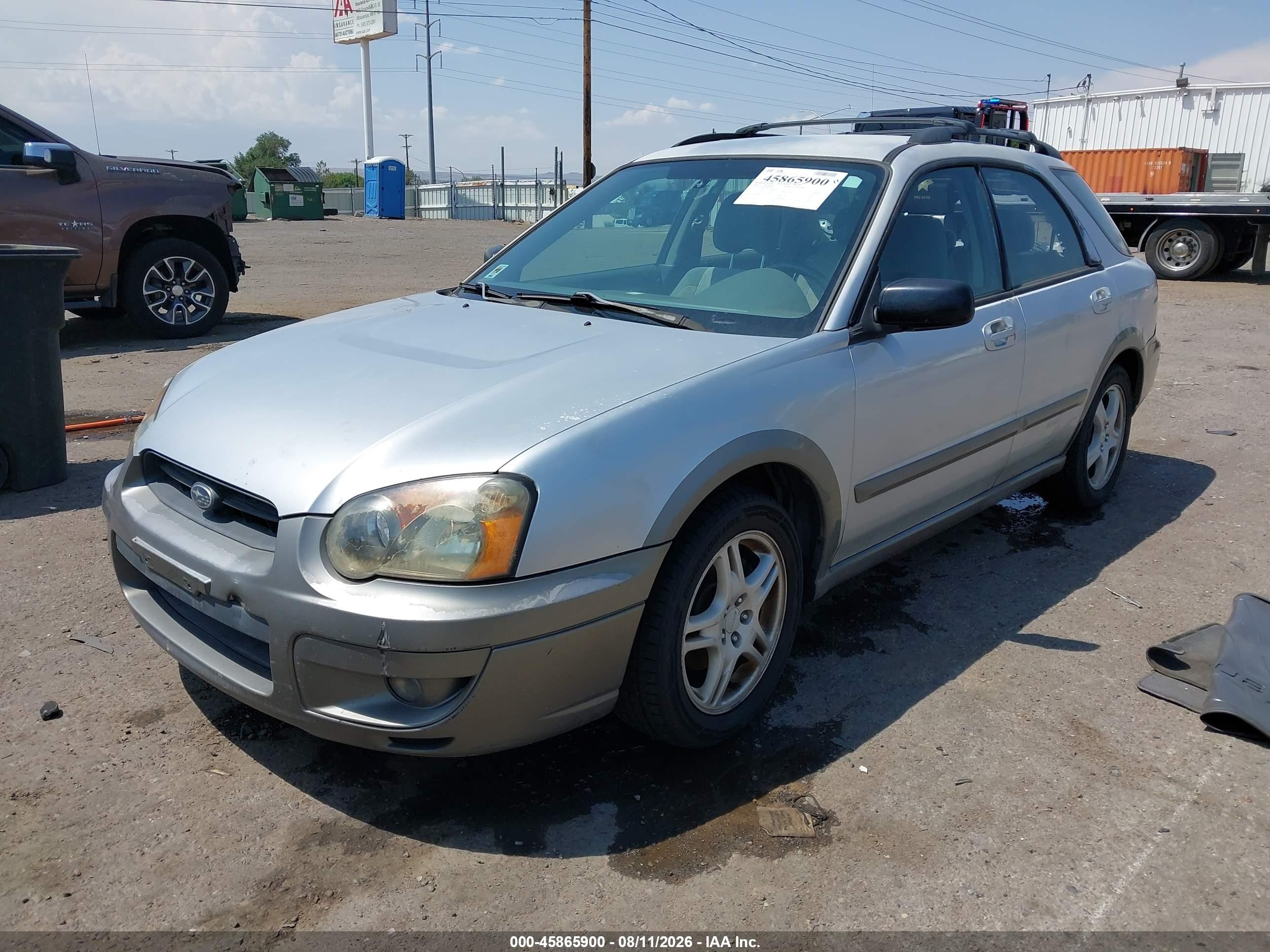 2004 Subaru Impreza Outback Sport   Серебряный vin: JF1GG68574H812860