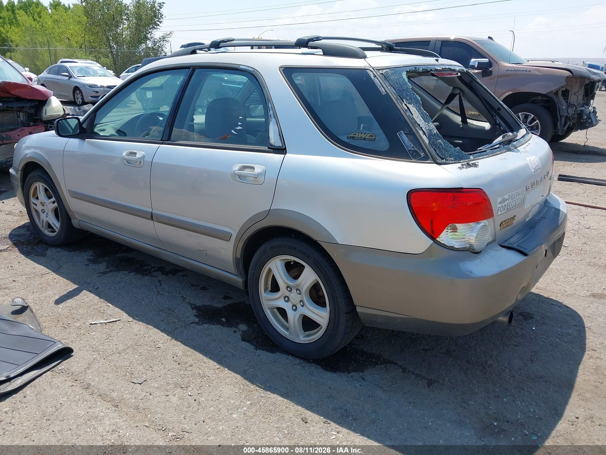2004 Subaru Impreza Outback Sport   Серебряный vin: JF1GG68574H812860