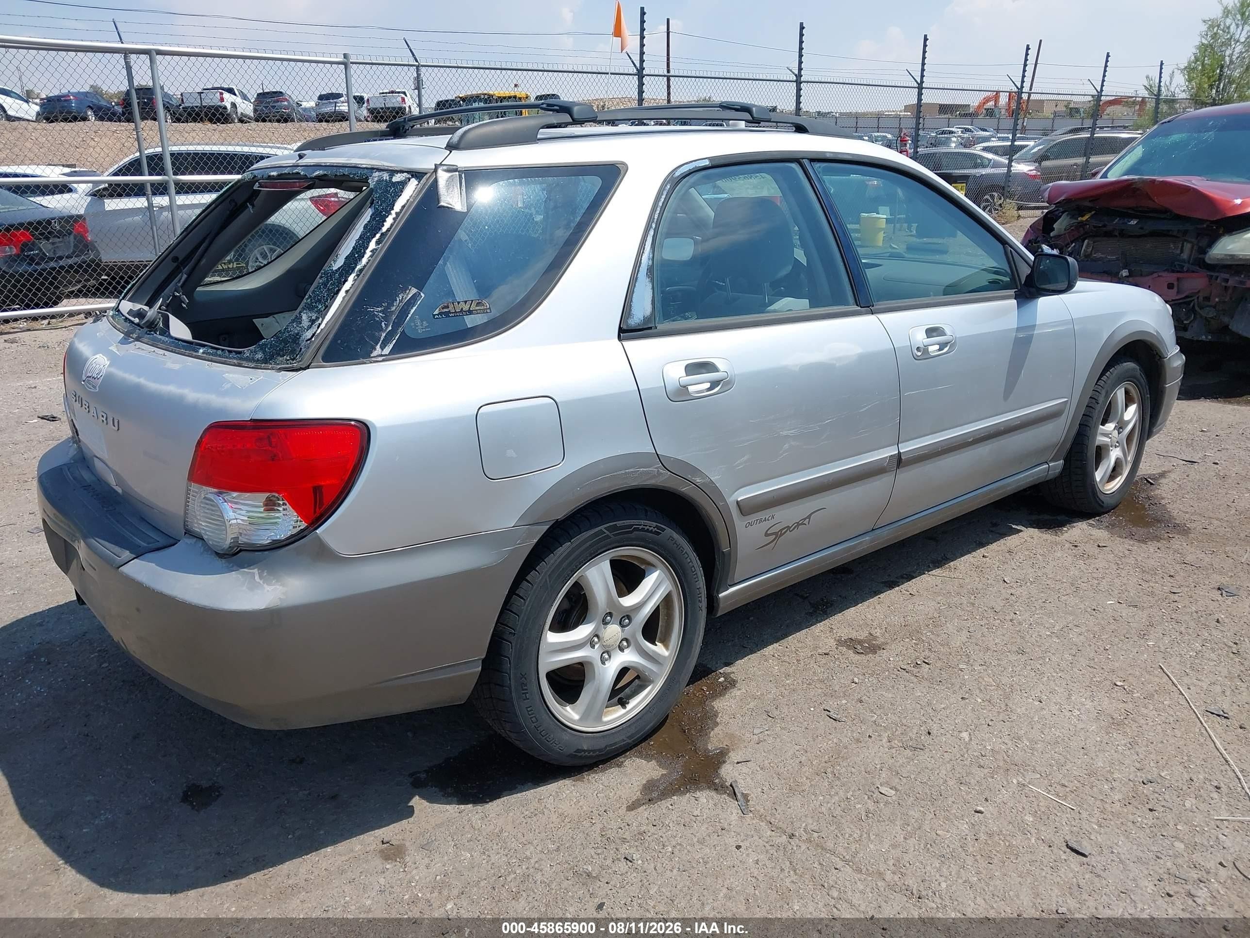 2004 Subaru Impreza Outback Sport   Серебряный vin: JF1GG68574H812860