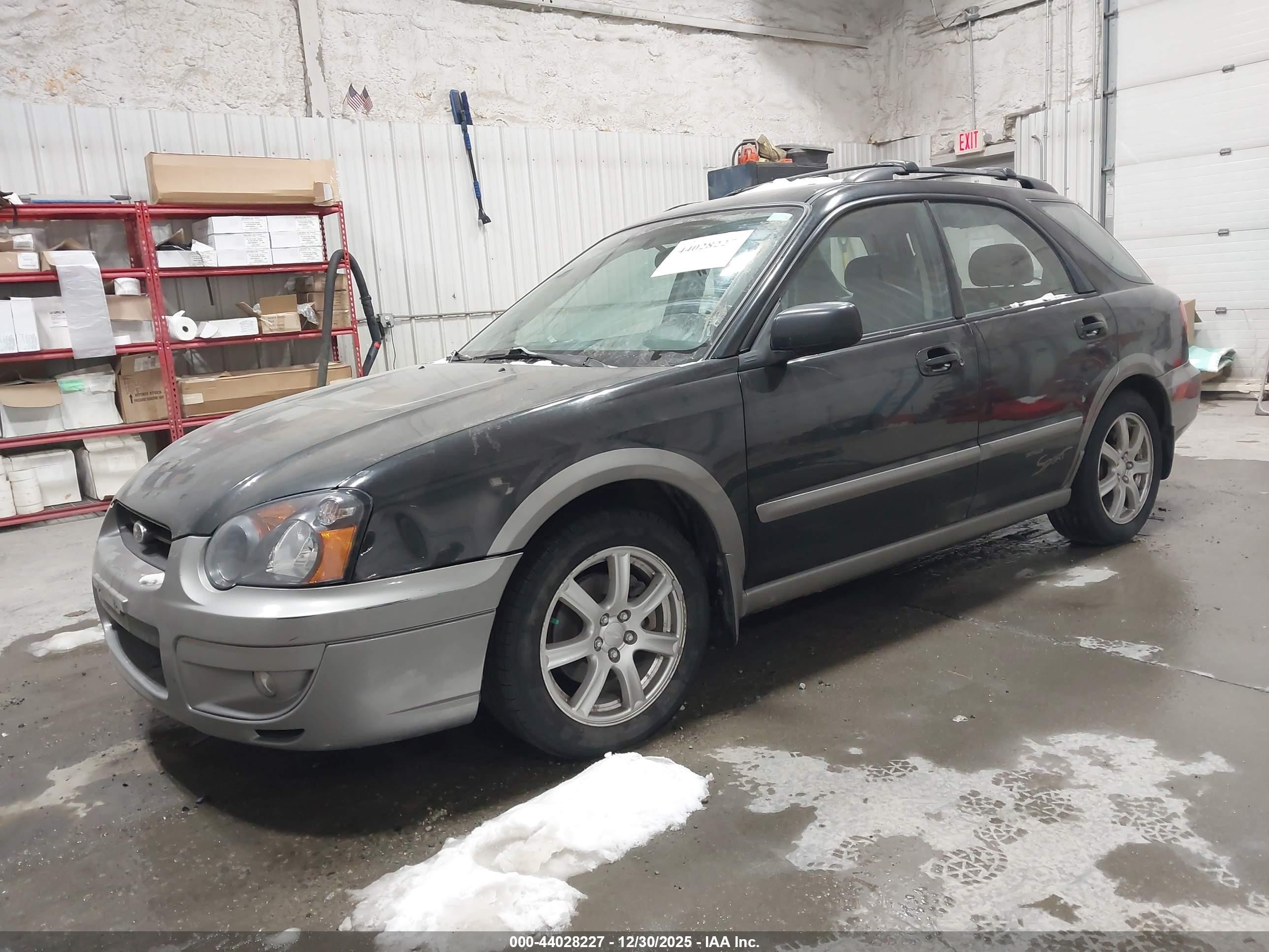 2005 Subaru Impreza Outback Sport Base W/special Edition Black vin: JF1GG68575H800953