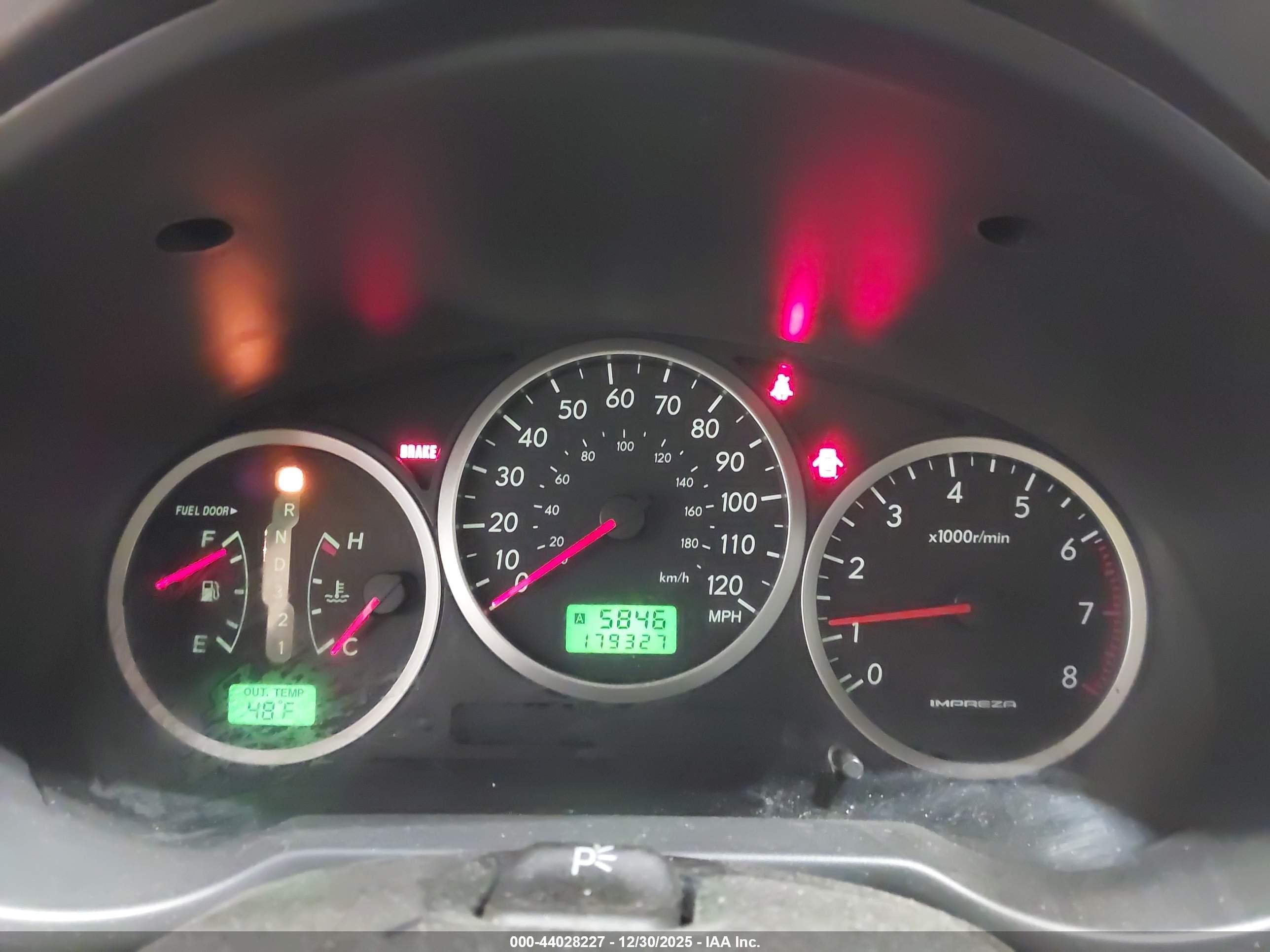 2005 Subaru Impreza Outback Sport Base W/special Edition Black vin: JF1GG68575H800953