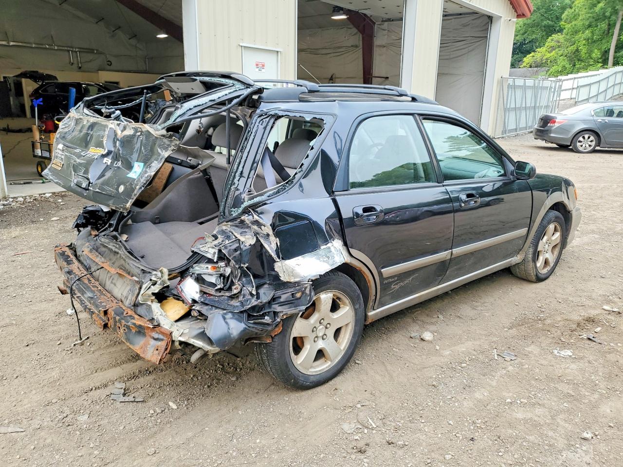 2002 Subaru Impreza Outback Sport Black vin: JF1GG68582H819541