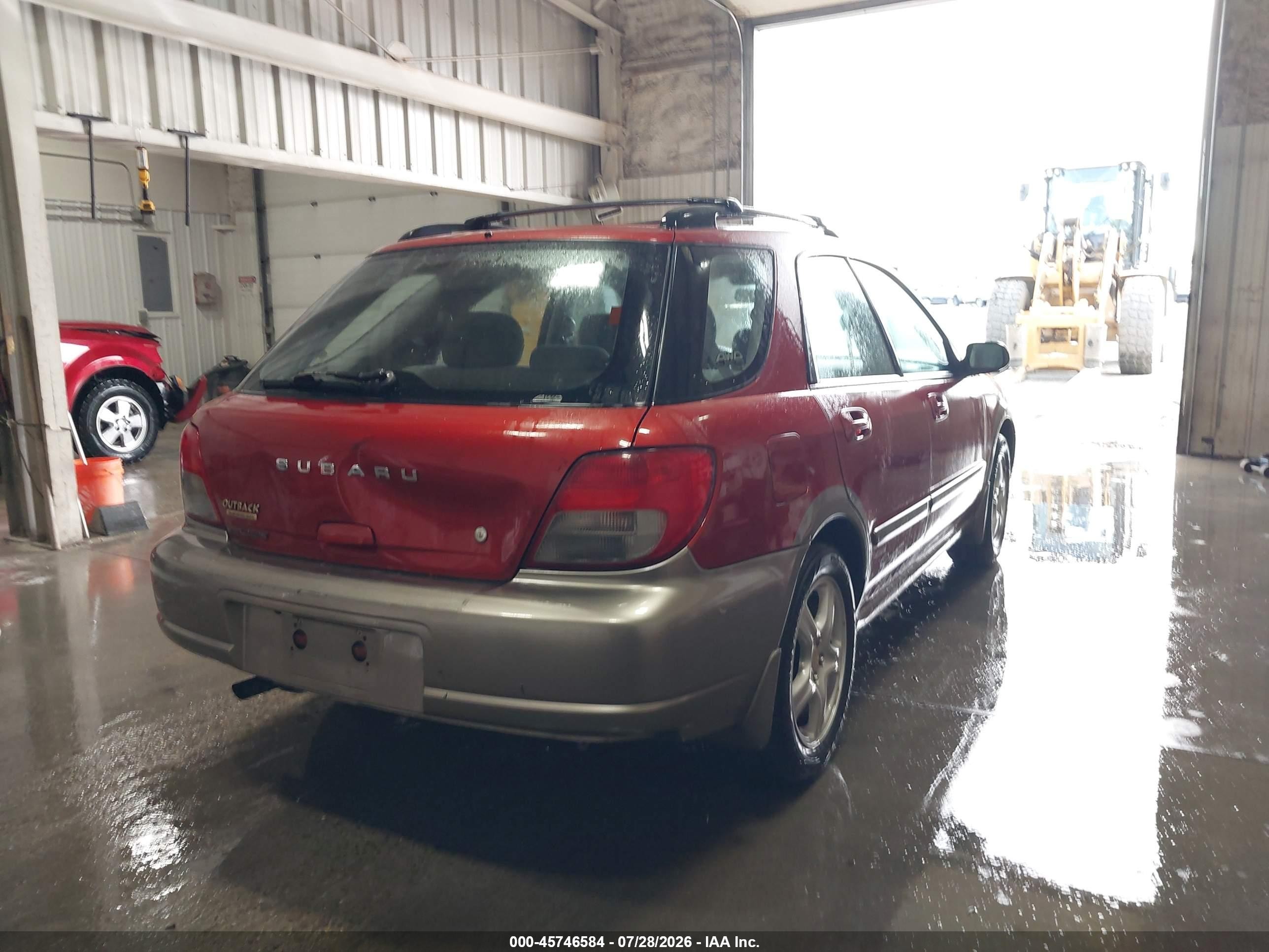2003 Subaru Impreza Outback Sport Maroon vin: JF1GG68583H811943