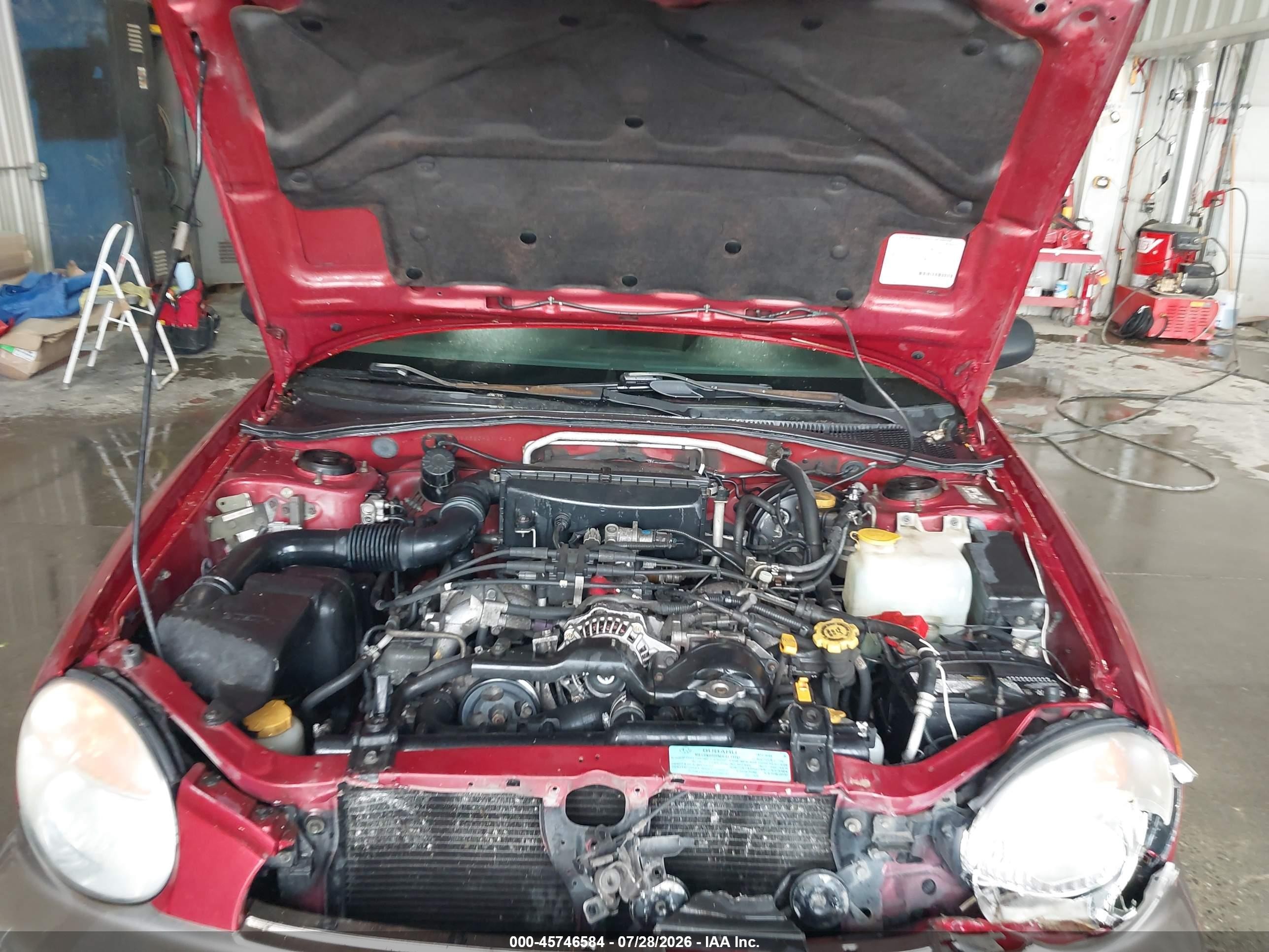2003 Subaru Impreza Outback Sport Maroon vin: JF1GG68583H811943