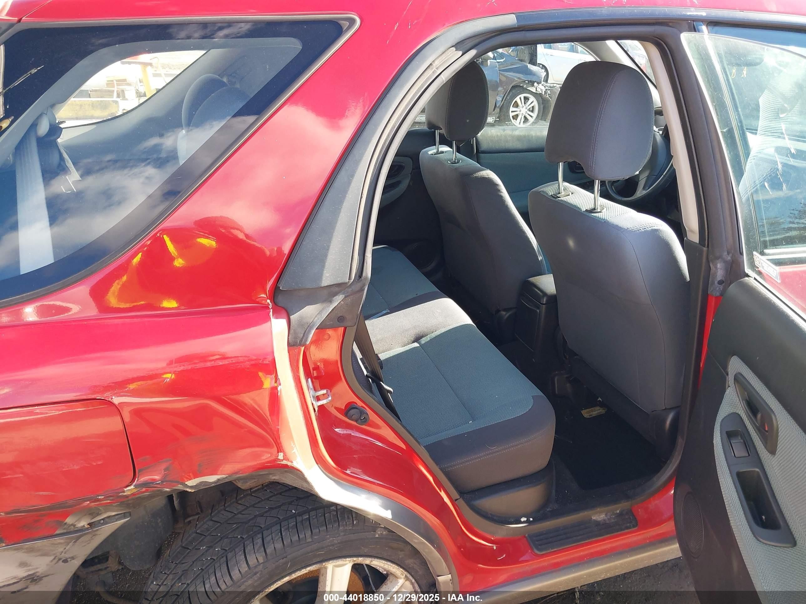 2005 Subaru Impreza Outback Sport Base W/special Edition Red vin: JF1GG68585H800184