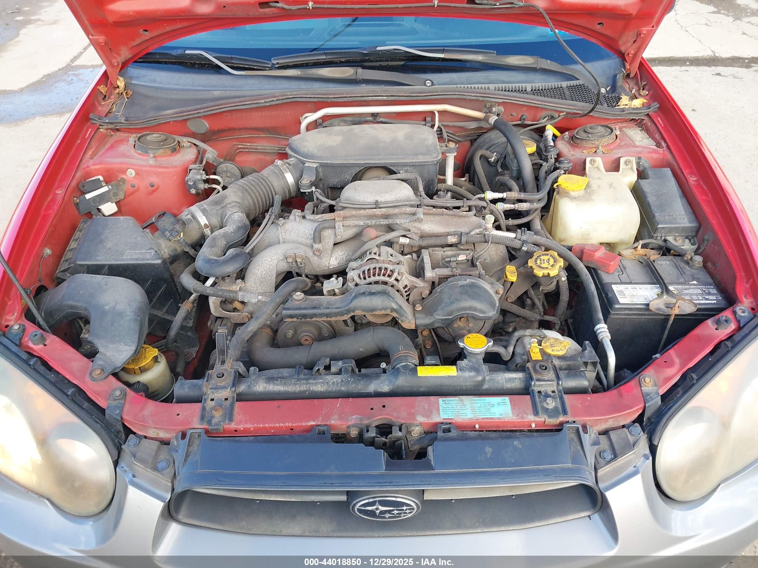 2005 Subaru Impreza Outback Sport Base W/special Edition Red vin: JF1GG68585H800184