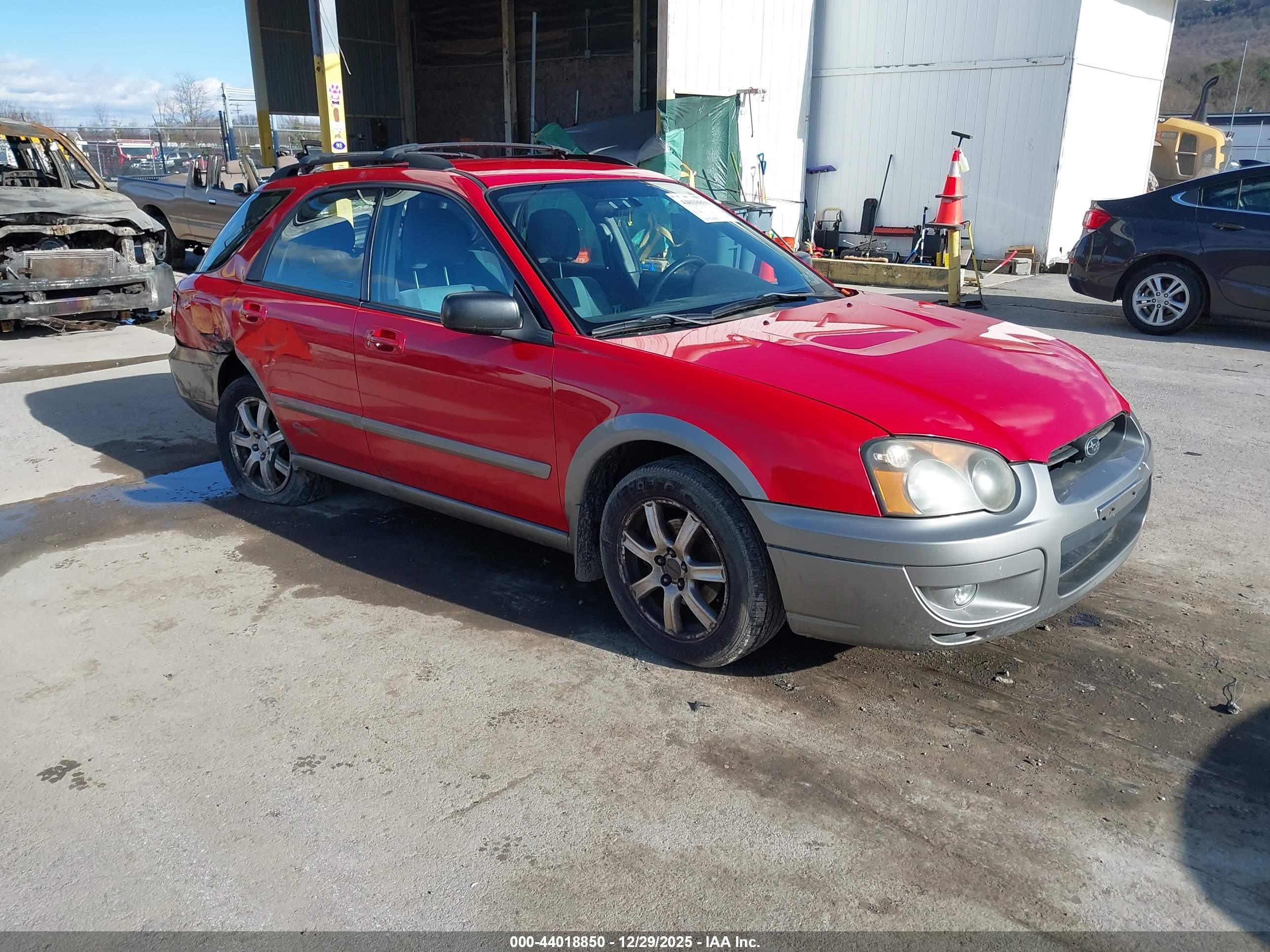 2005 Subaru Impreza Outback Sport Base W/special Edition Red vin: JF1GG68585H800184