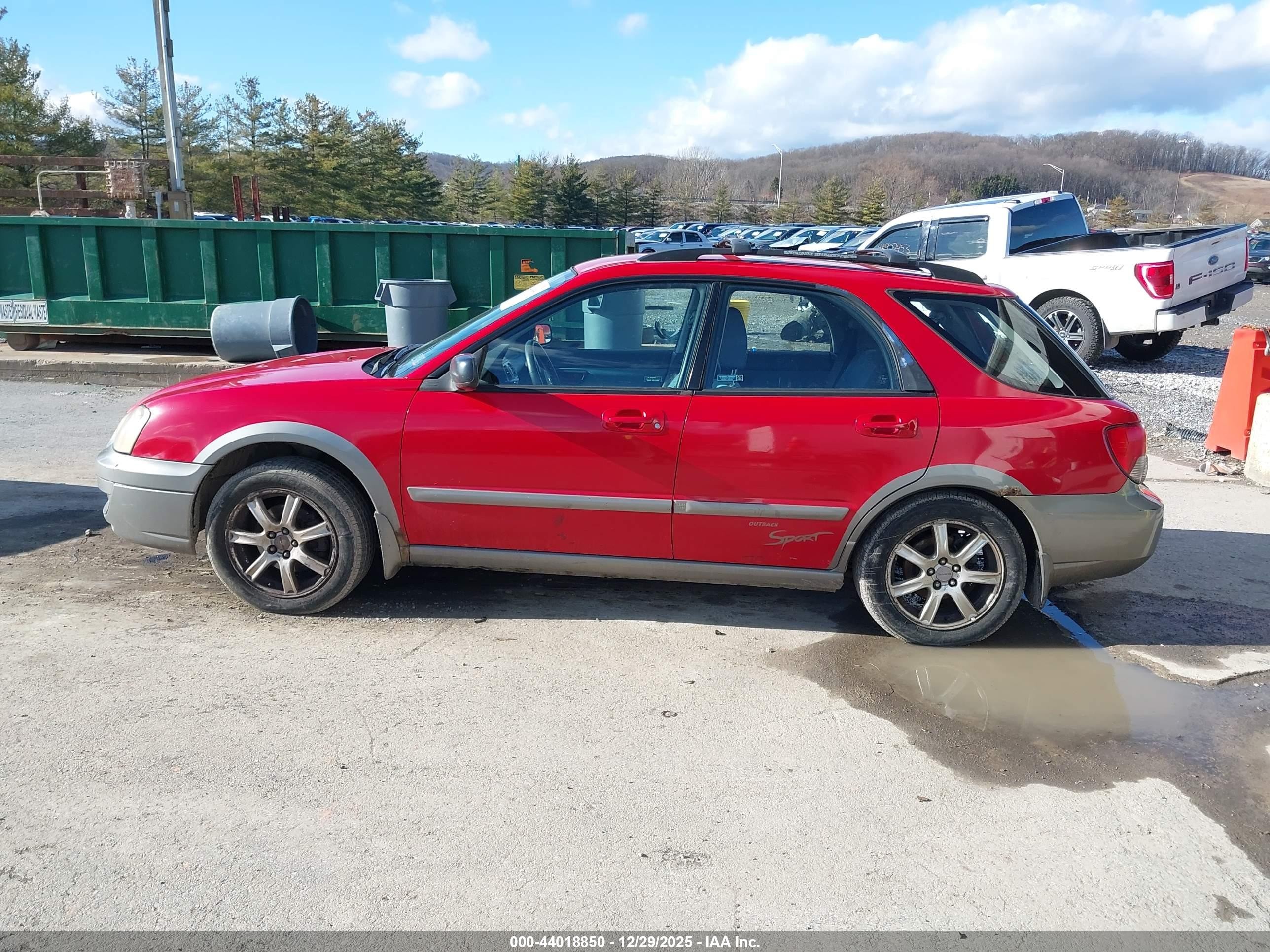 2005 Subaru Impreza Outback Sport Base W/special Edition Red vin: JF1GG68585H800184
