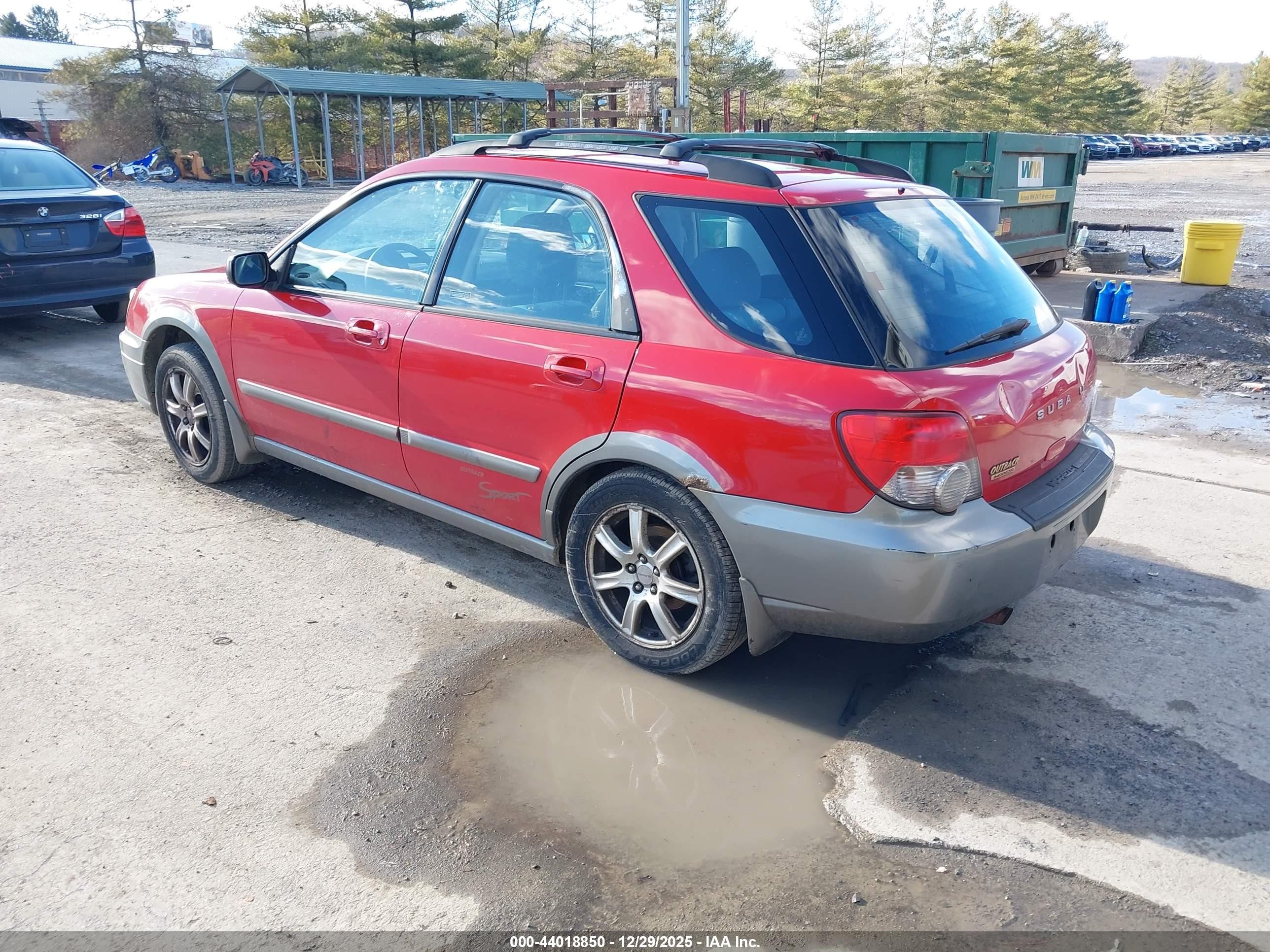 2005 Subaru Impreza Outback Sport Base W/special Edition Red vin: JF1GG68585H800184