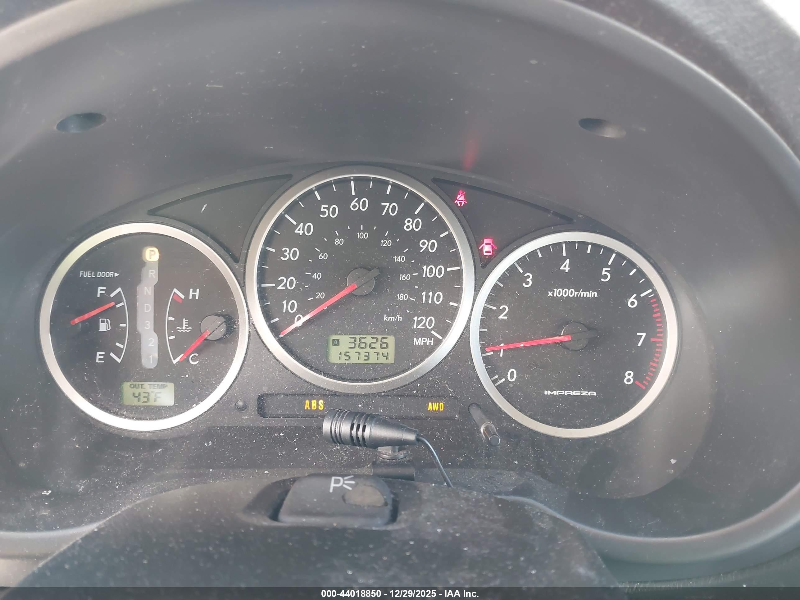 2005 Subaru Impreza Outback Sport Base W/special Edition Red vin: JF1GG68585H800184