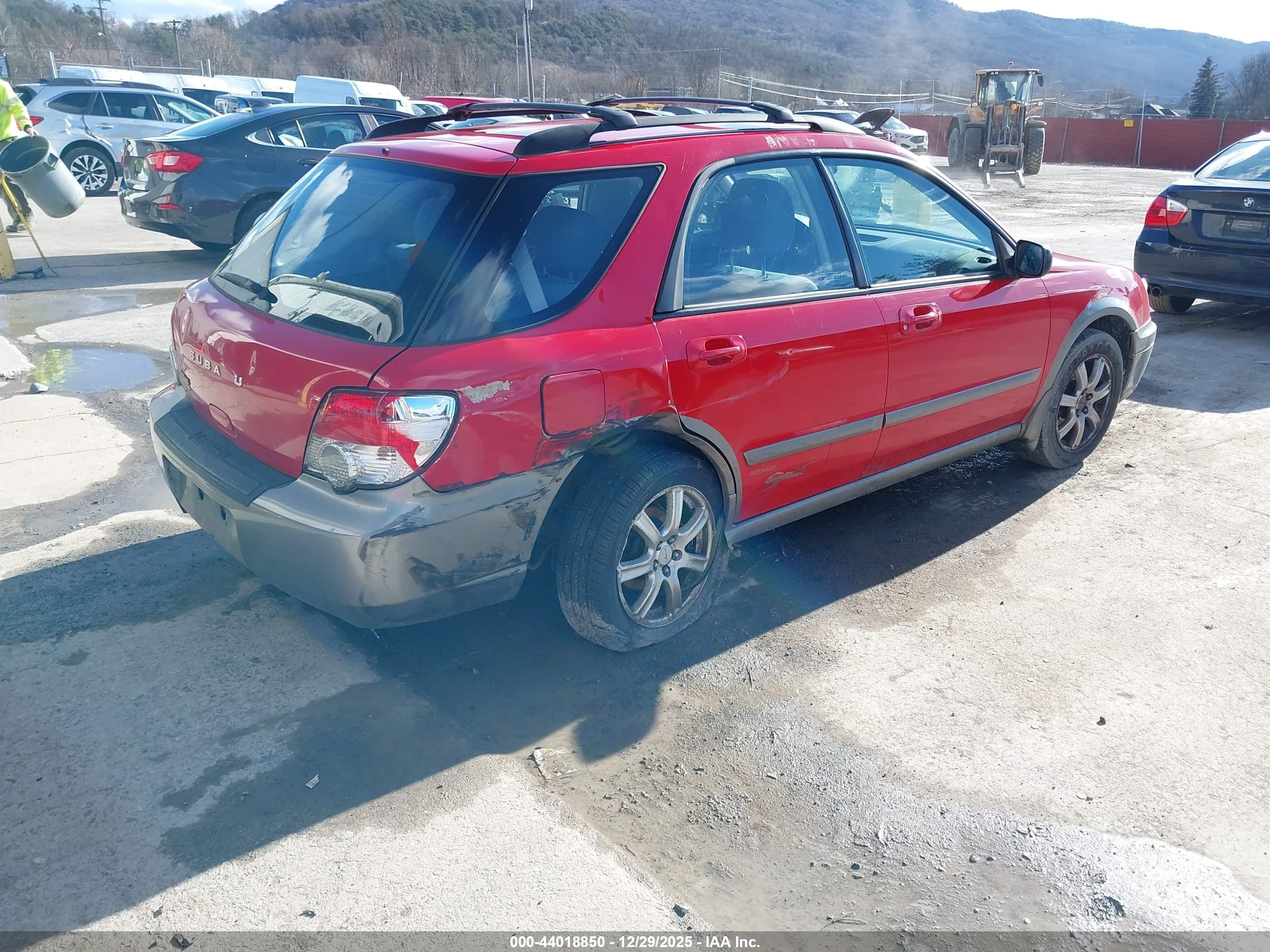2005 Subaru Impreza Outback Sport Base W/special Edition Red vin: JF1GG68585H800184
