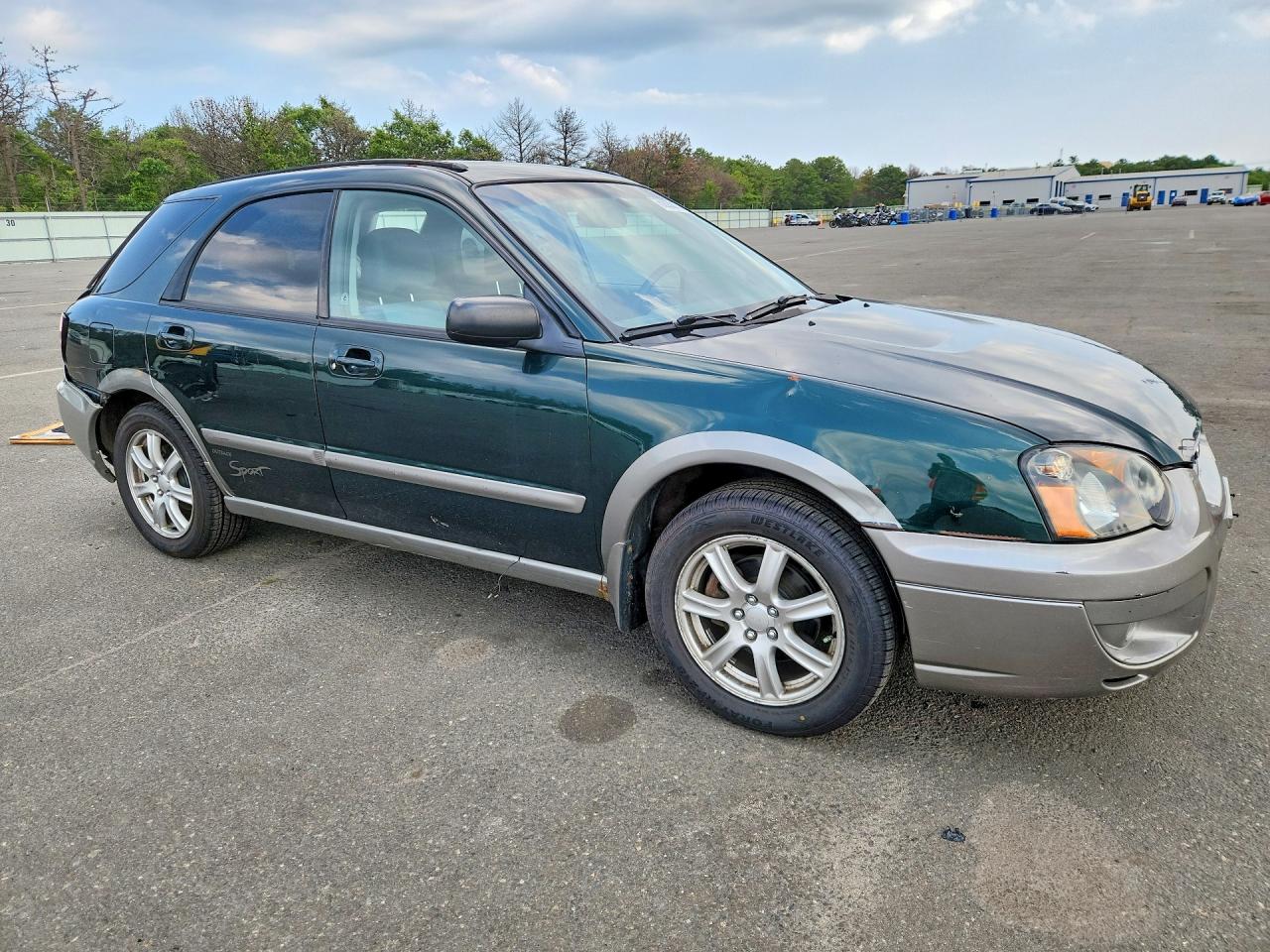 2005 Subaru Impreza Outback Sport Green vin: JF1GG68585H801478