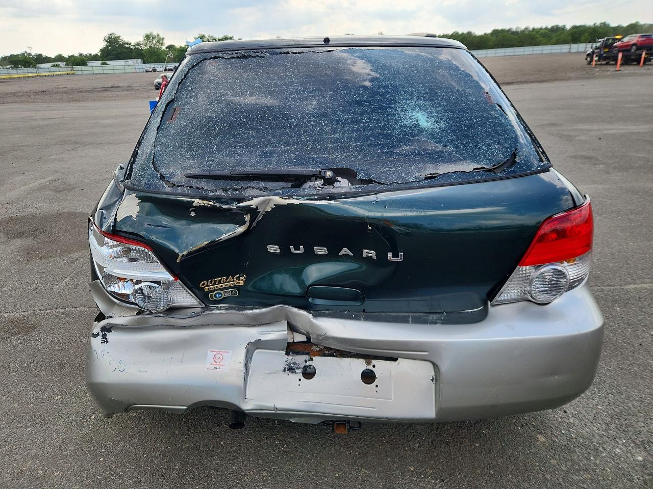 2005 Subaru Impreza Outback Sport Green vin: JF1GG68585H801478