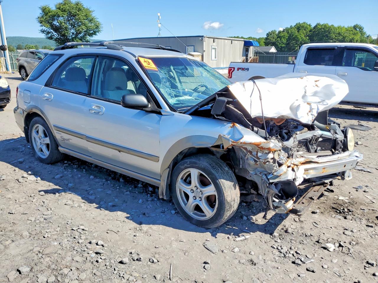 2002 Subaru Impreza Outback Sport Silver vin: JF1GG68592H815787