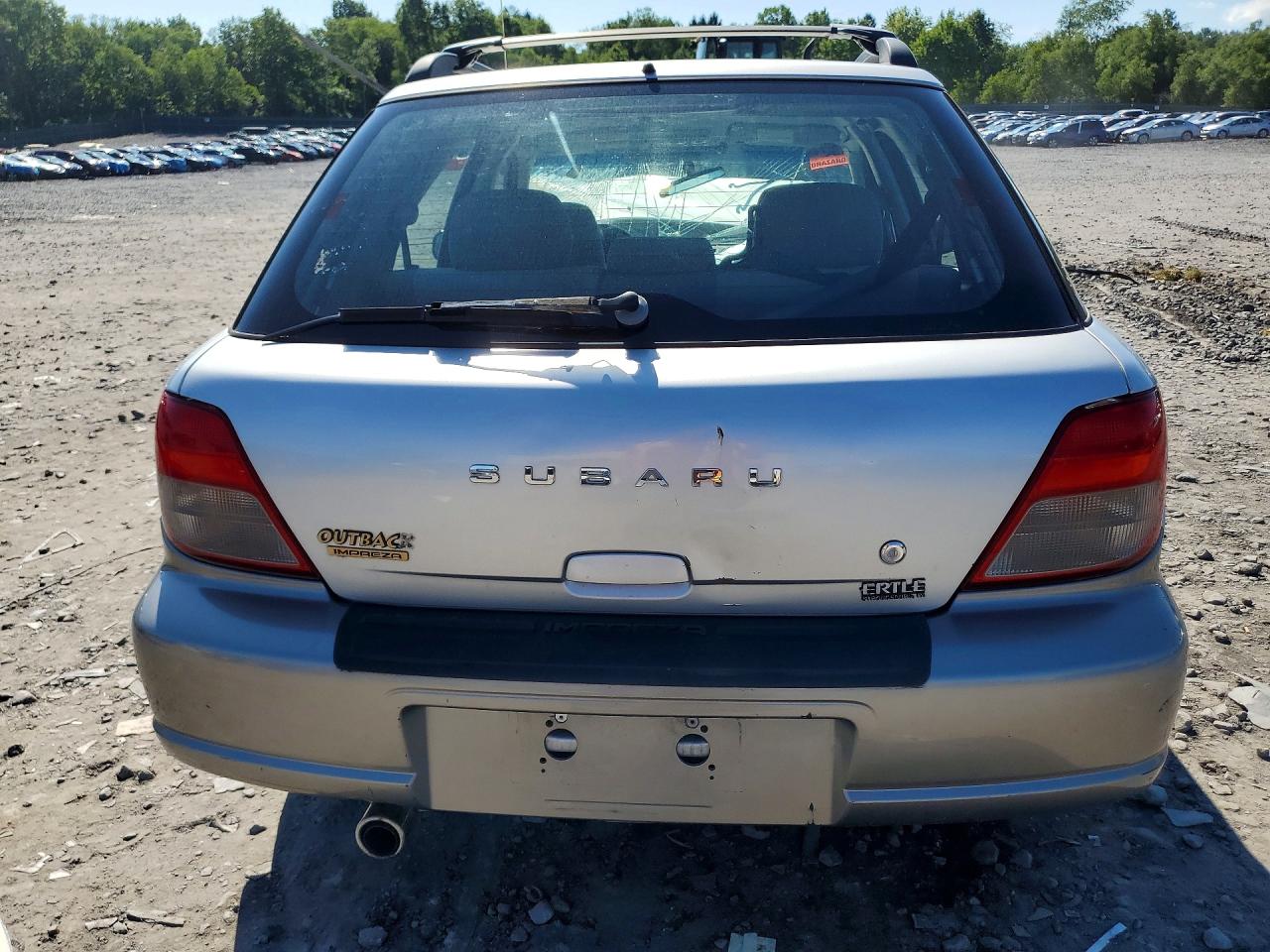 2002 Subaru Impreza Outback Sport Silver vin: JF1GG68592H815787